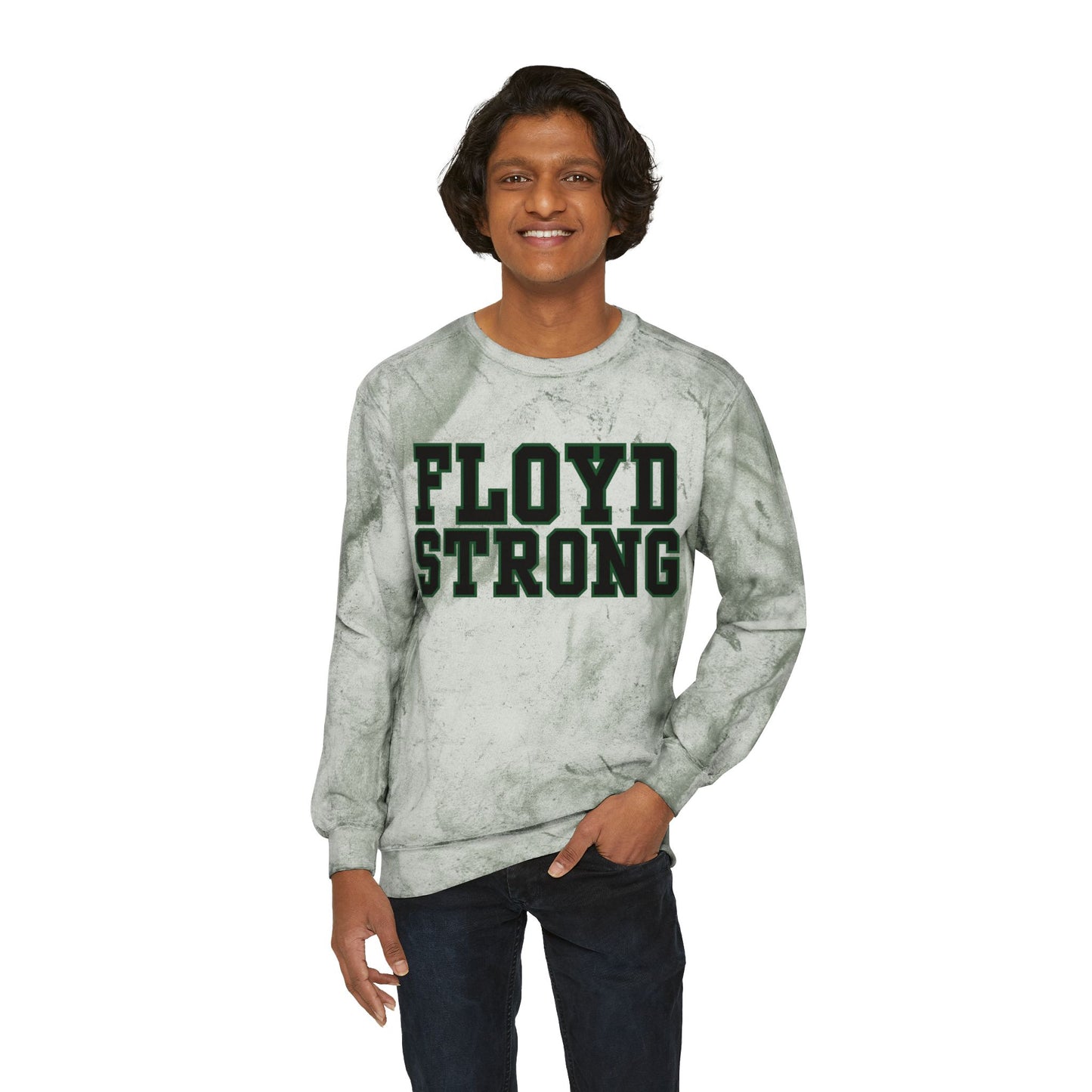Floyd Strong Color Blast Crewneck Sweatshirt for School Spirit