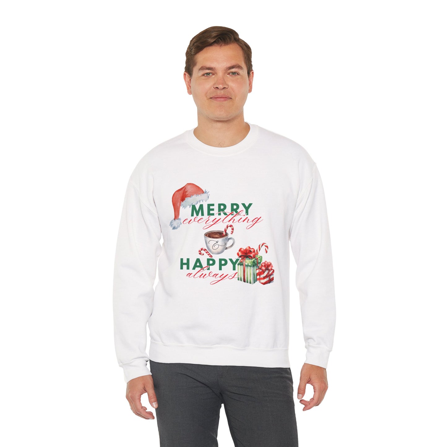 “Merry Everything, Happy Always” Christmas Crewneck