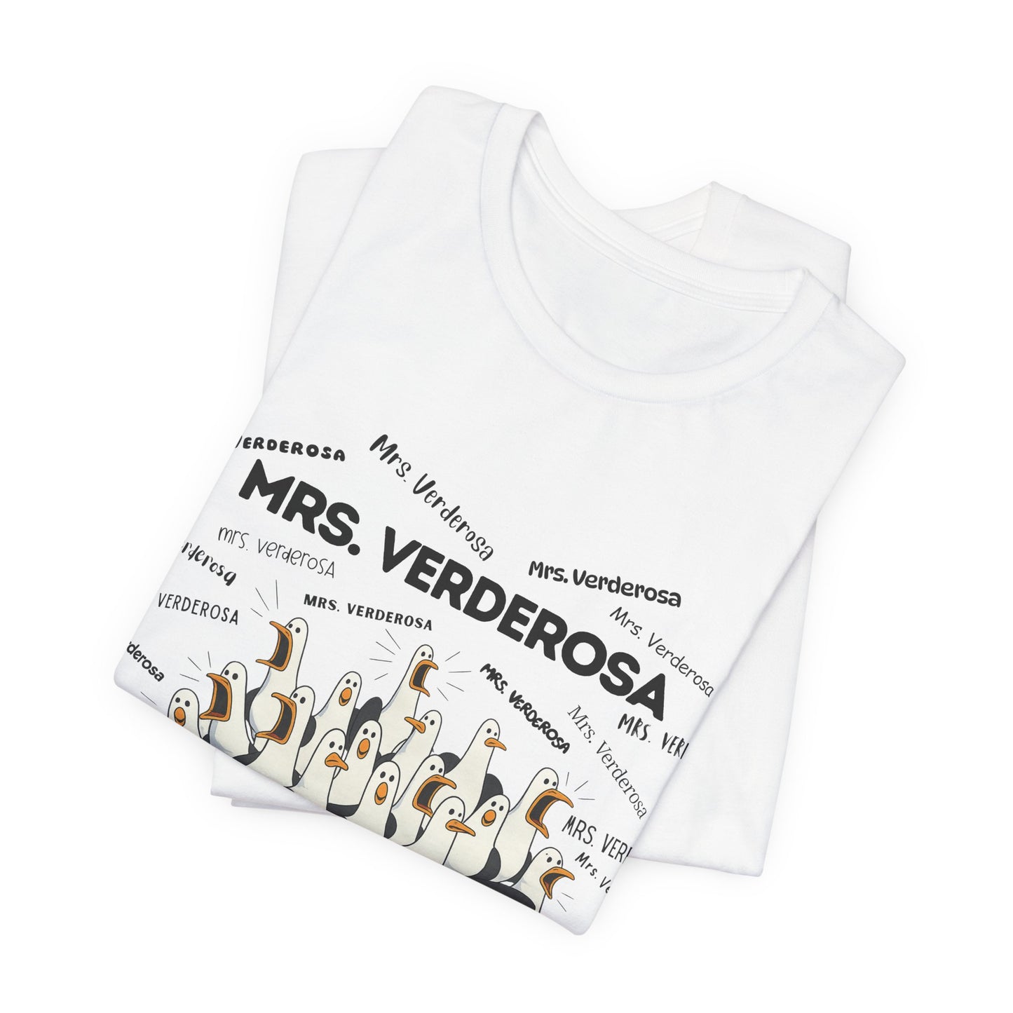 Mrs. Verderosa Penguin Choir T-Shirt — Funny Teacher Personalized Tee