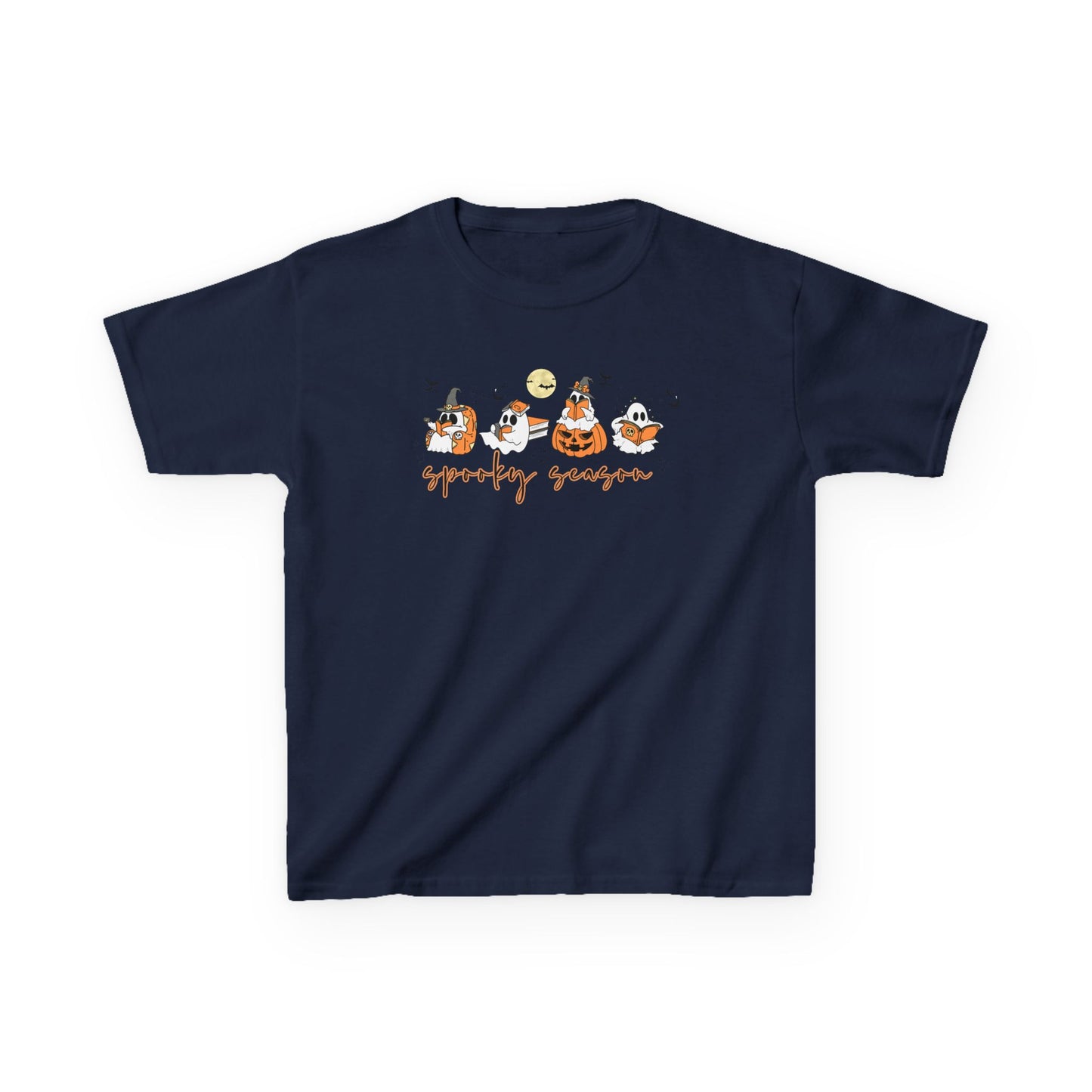 Spooky Season- Reading Ghosts- Halloween - Kids Cotton™ Tee