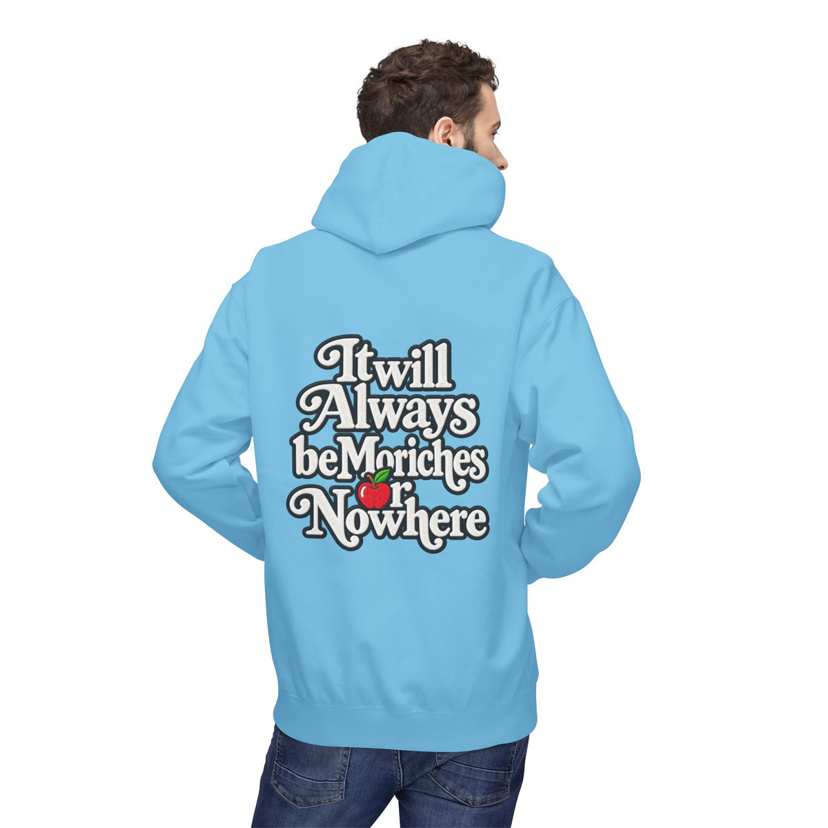 "MES or Nowhere" w/ apple- Moriches Hoodie