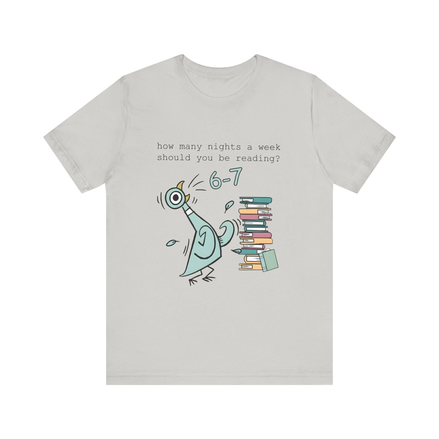 Pigeon Reading- 6 7 — Teacher Unisex T‑Shirt