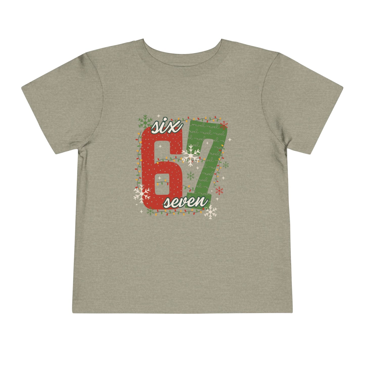 6-1 Toddler Tee "Six Seven" - Christmas