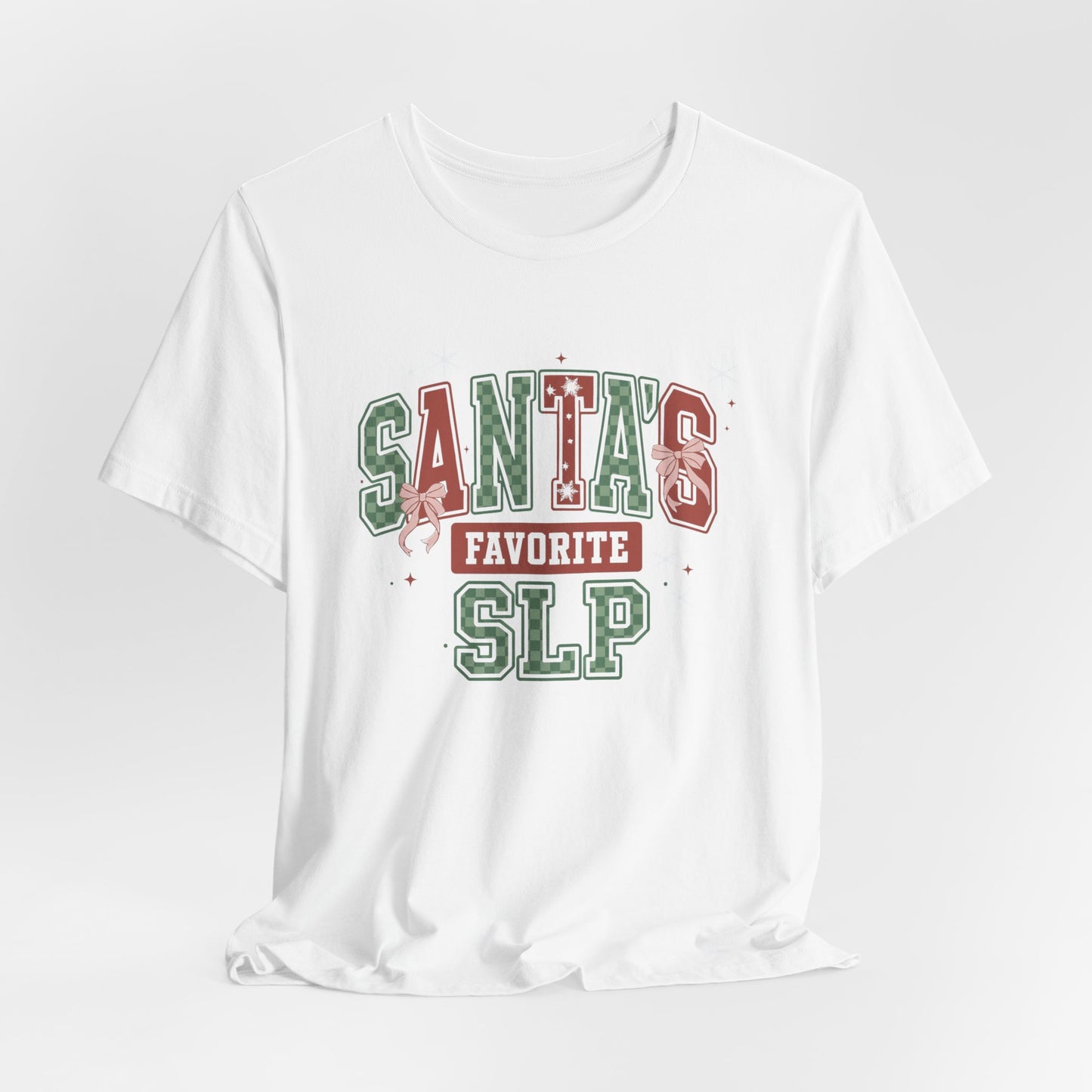 Santa's Favorite SLP — Christmas Unisex T‑Shirt
