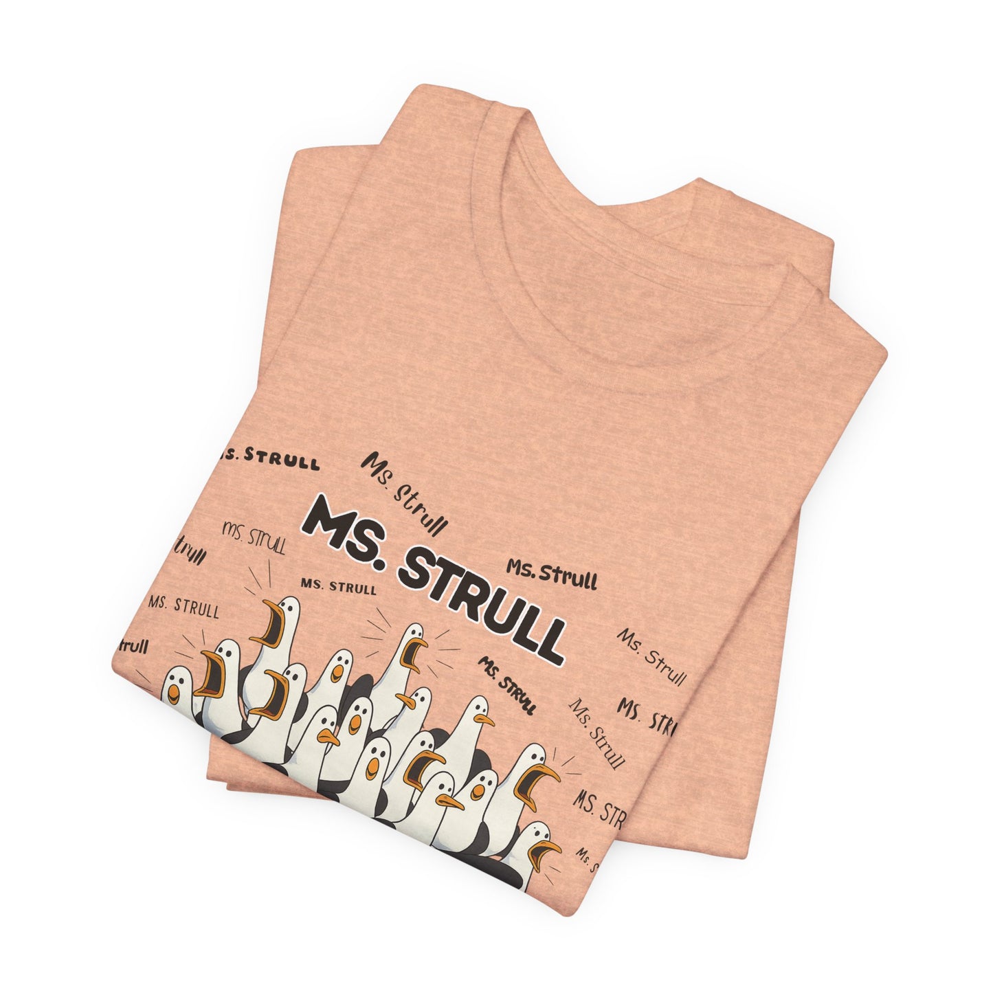 Mrs. Strull Penguin Choir T-Shirt — Funny Teacher Personalized Tee