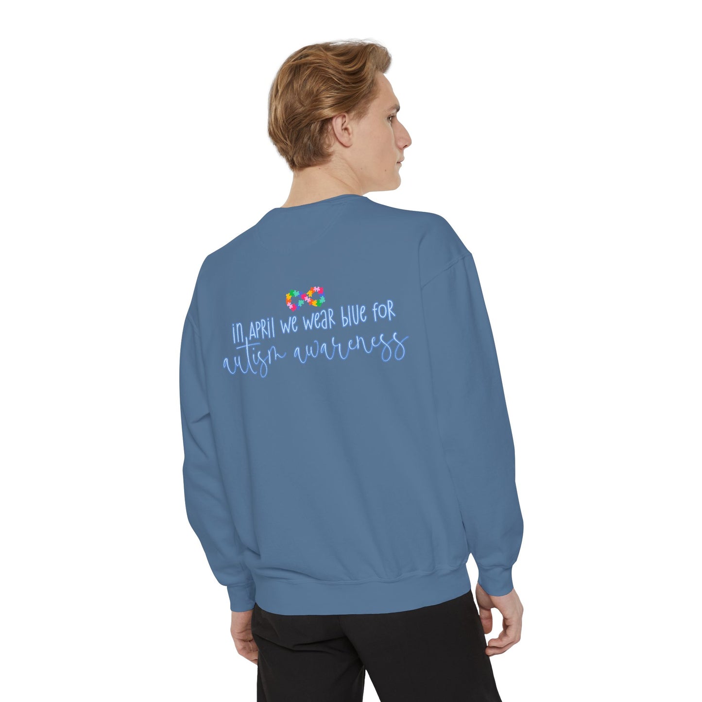 Autism Awareness Puzzle Piece & Ribbon Sweatshirt — Awareness Collection
