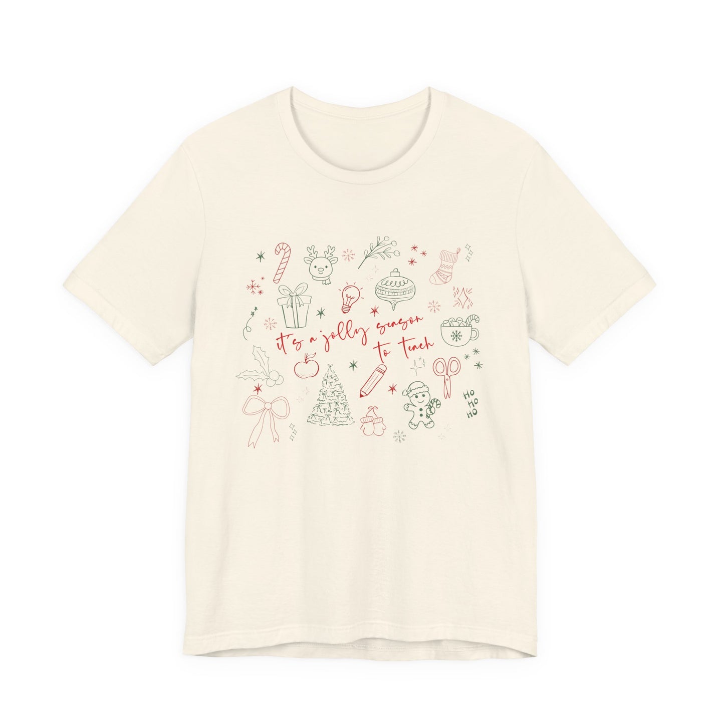 It's a Jolly Season to Teach— Christmas Unisex T‑Shirt