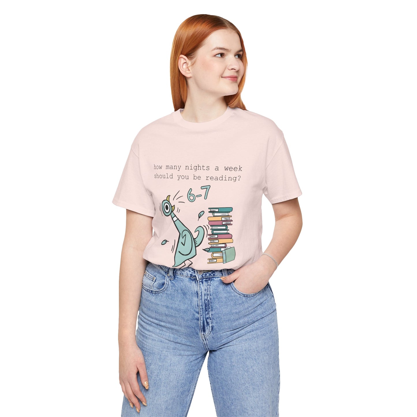 Pigeon Reading- 6 7 — Teacher Unisex T‑Shirt