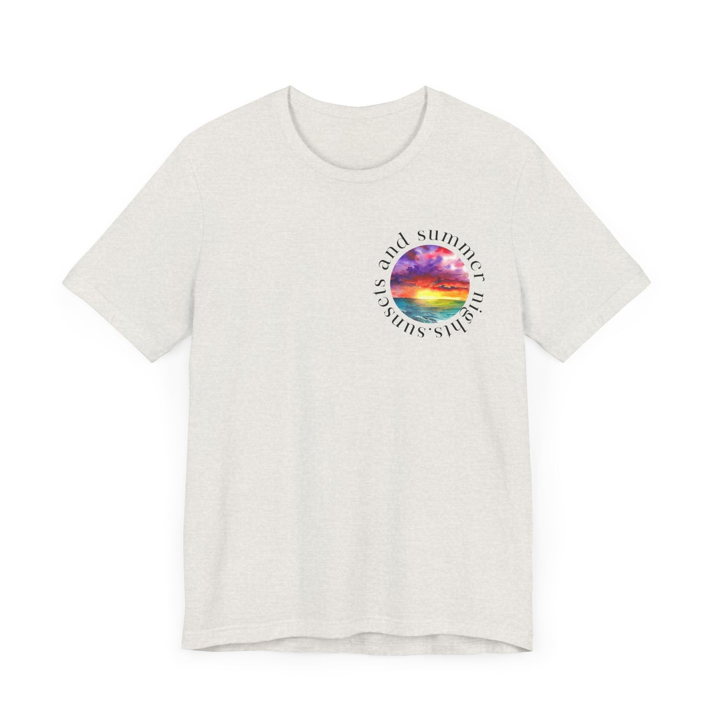 Sunset Lovers Tee, Summer Vibes T-Shirt, Unisex Graphic Tee, Beach Sunset Shirt