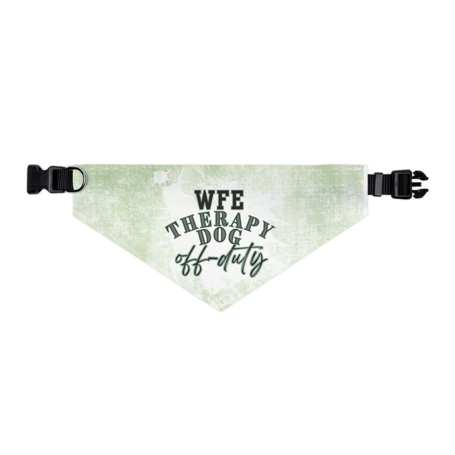 WFE Therapy Dog Bandana Collar - Off-Duty Pet Accessory