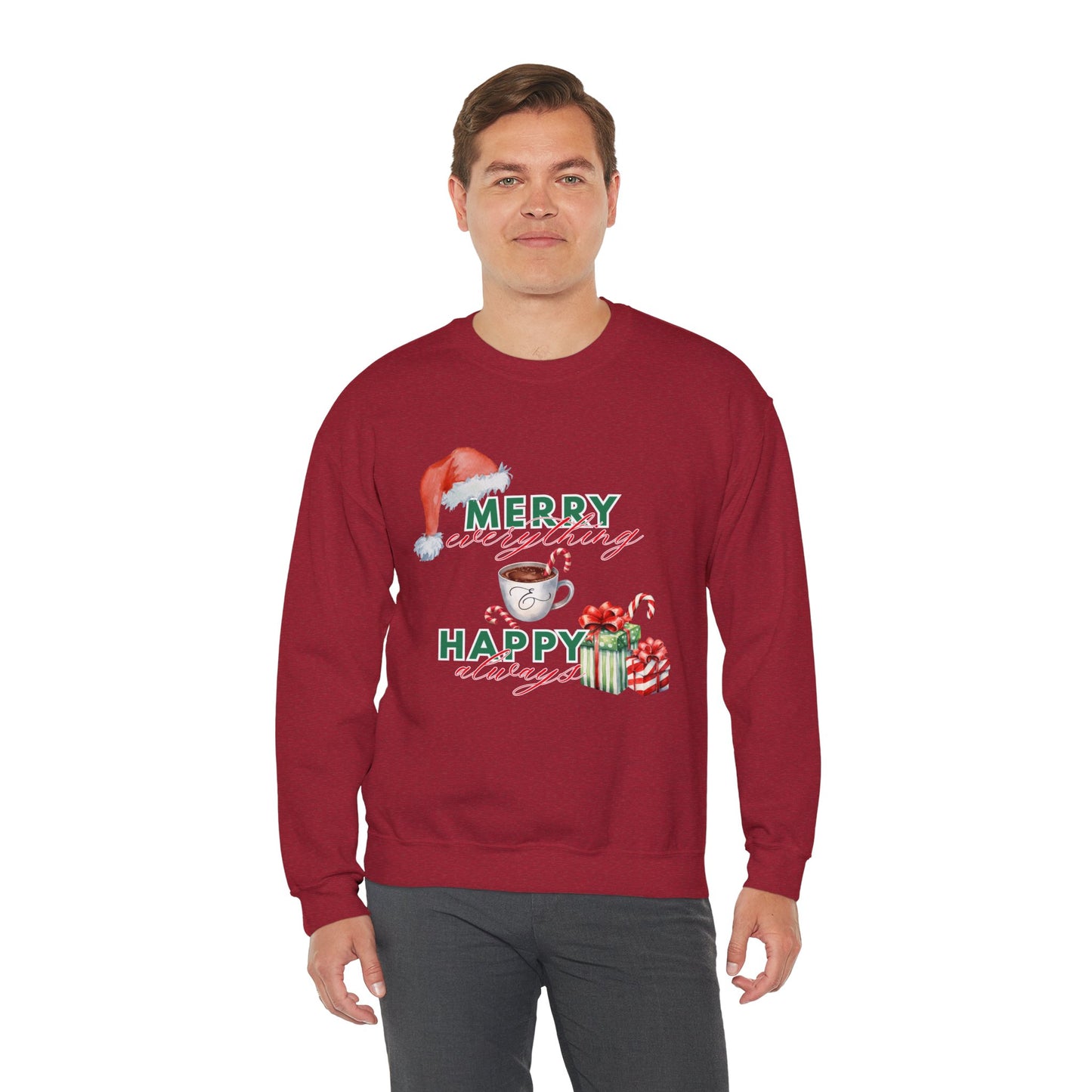 “Merry Everything, Happy Always” Christmas Crewneck