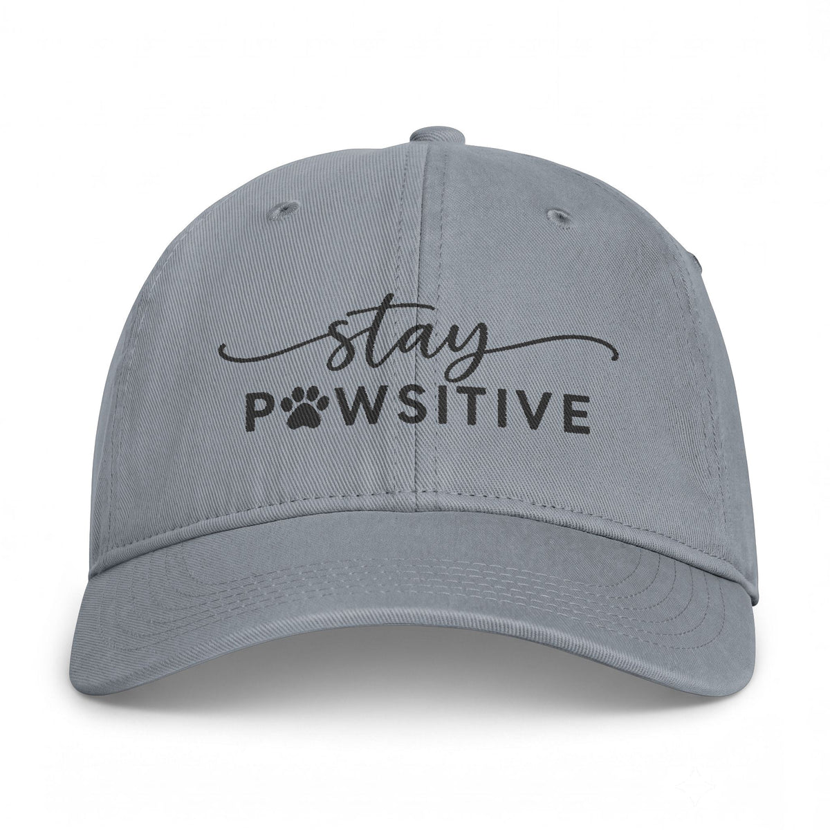 Stay Pawsitive "Hound + Home"- Embroidered Cap