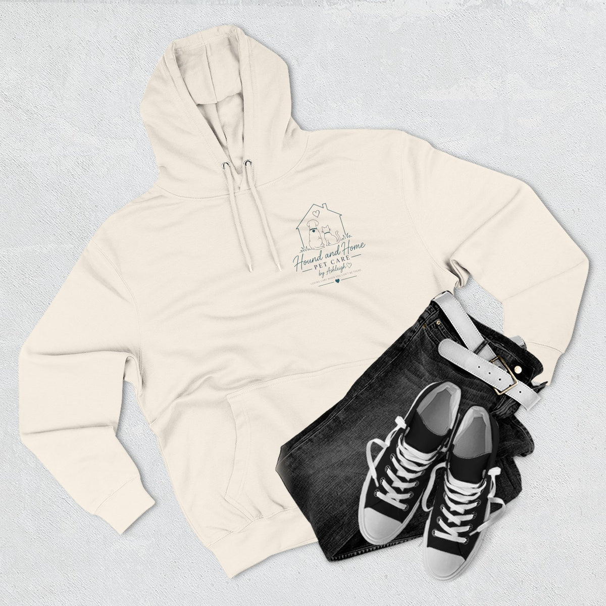 Ashleigh — "Hound and Home" Logo Personalized Pullover