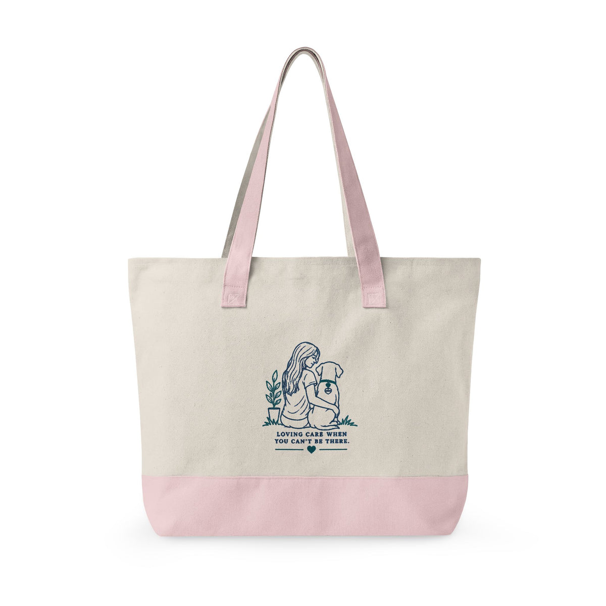 "Hound & Home" Zippered Canvas Bag