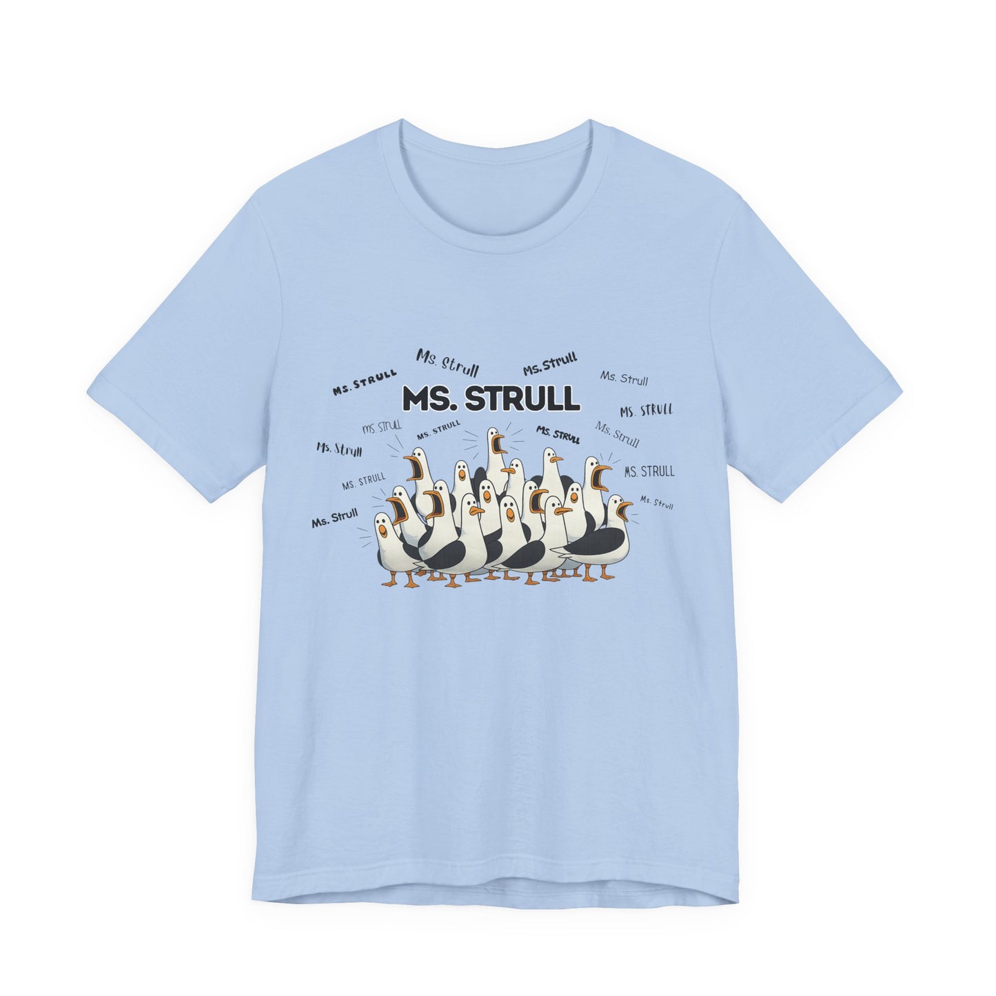 Mrs. Strull Penguin Choir T-Shirt — Funny Teacher Personalized Tee