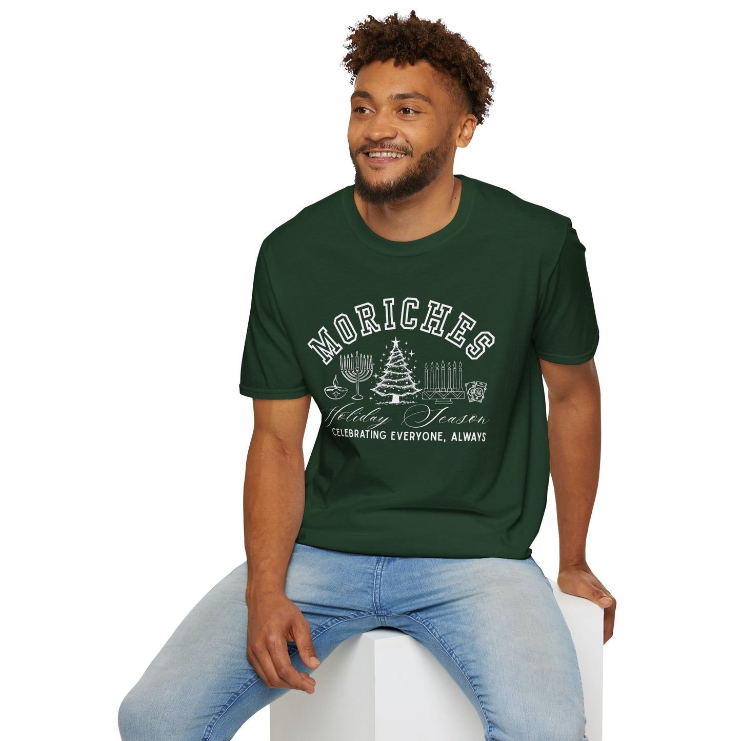 Moriches- Celebrating Everyone, Always Holiday T-Shirt (Christmas)