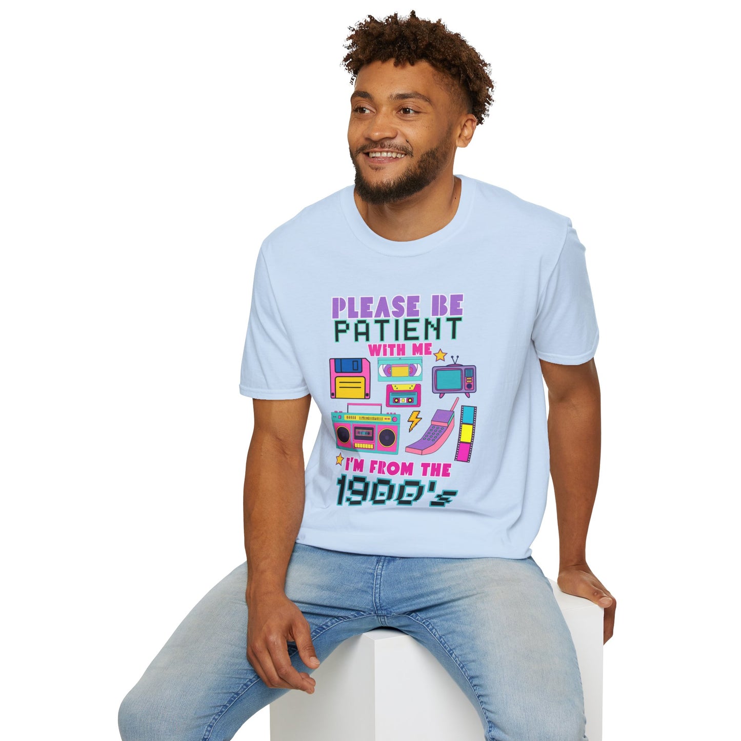 Retro 90's T-Shirt - Please Be Patient, Teacher Vintage- Unisex Graphic Tee
