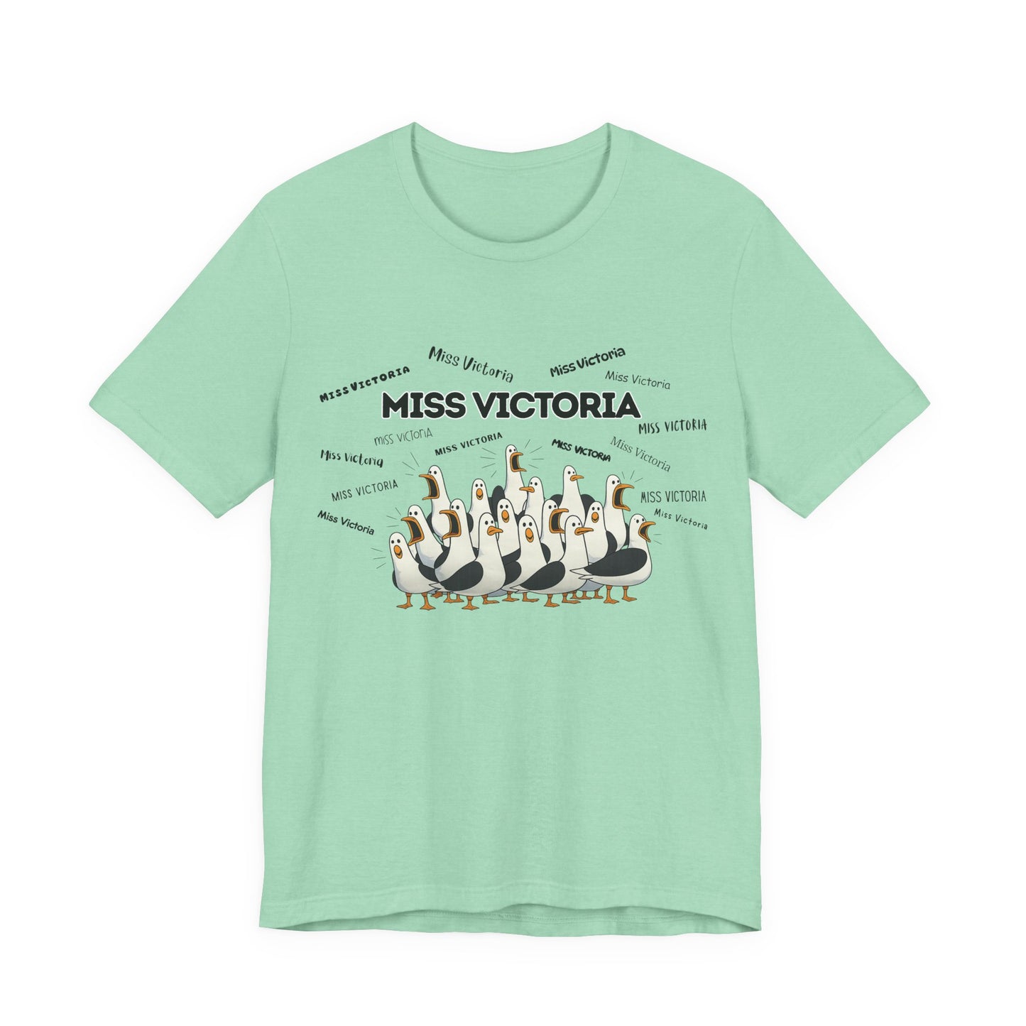 Miss Victoria- Penguin Choir T-Shirt — Funny Teacher Personalized Tee