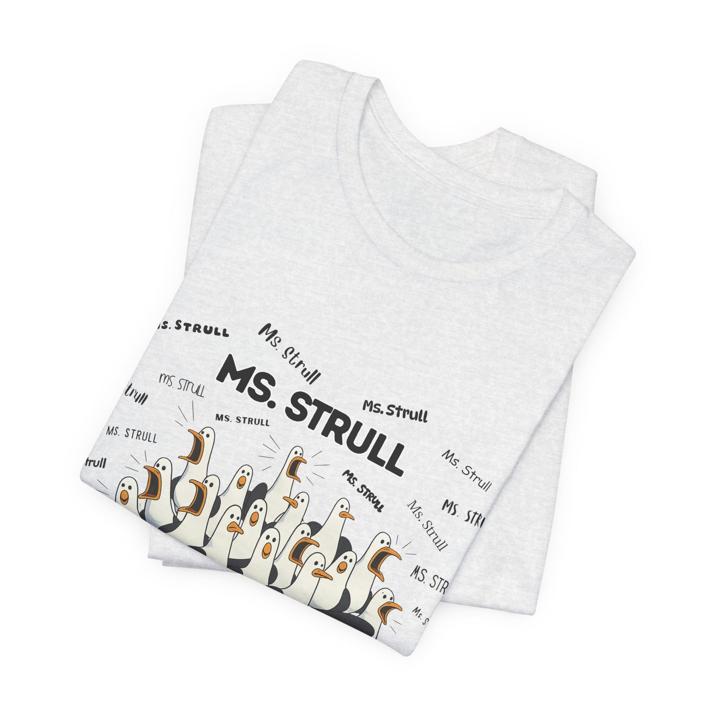 Mrs. Strull Penguin Choir T-Shirt — Funny Teacher Personalized Tee