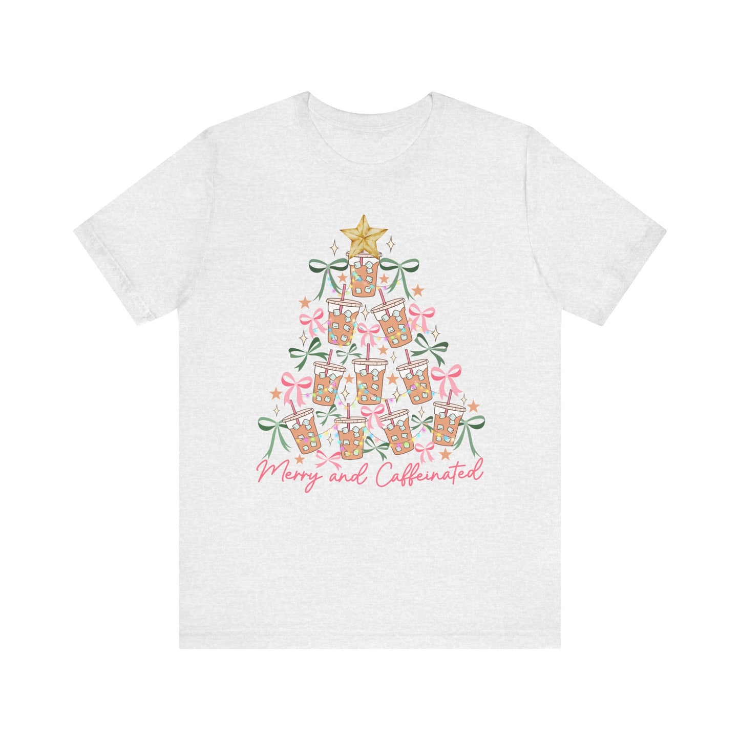 Merry and Caffeinated— Christmas Unisex T‑Shirt