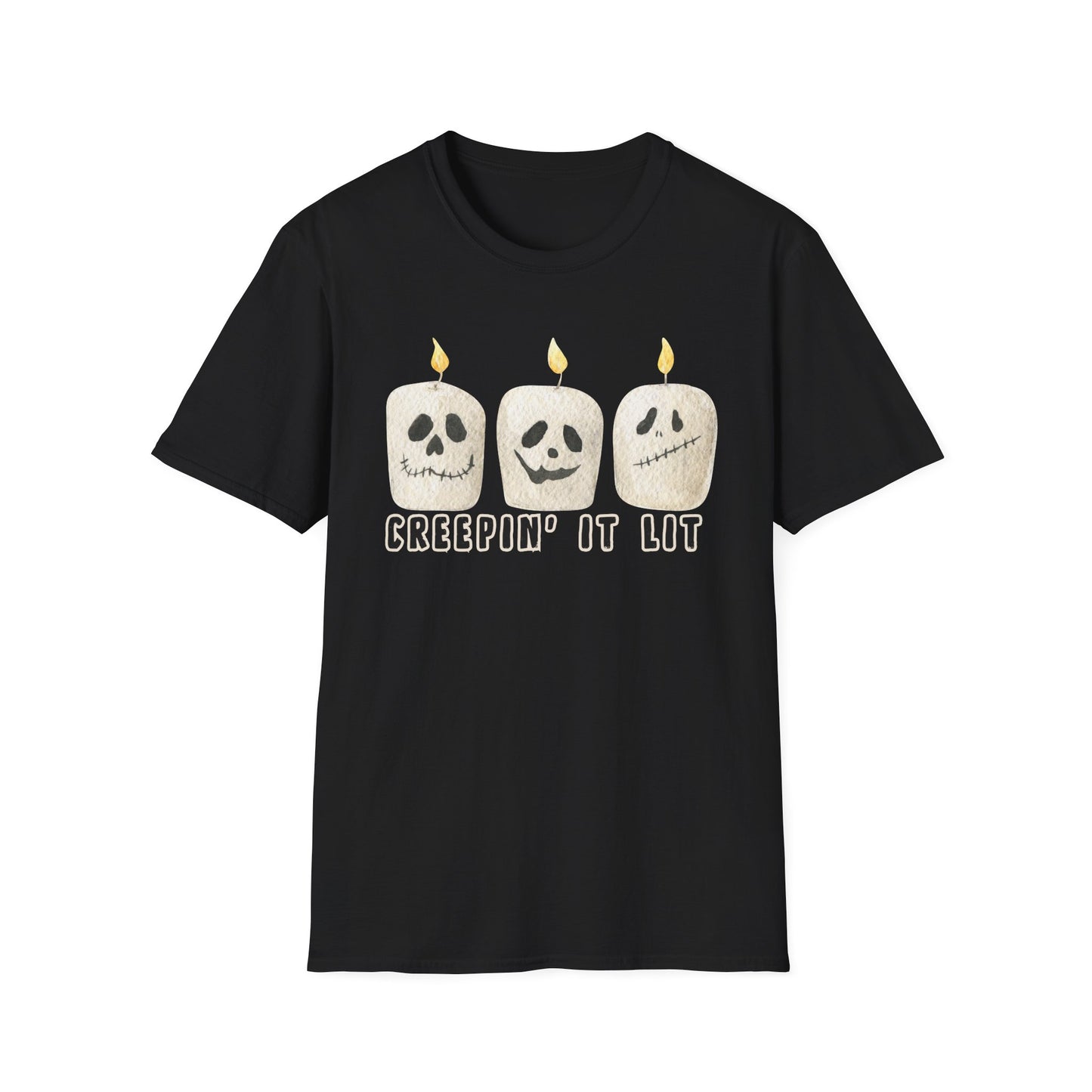 Creepin' it Lit Halloween Themed T-Shirt- Unisex Softstlye