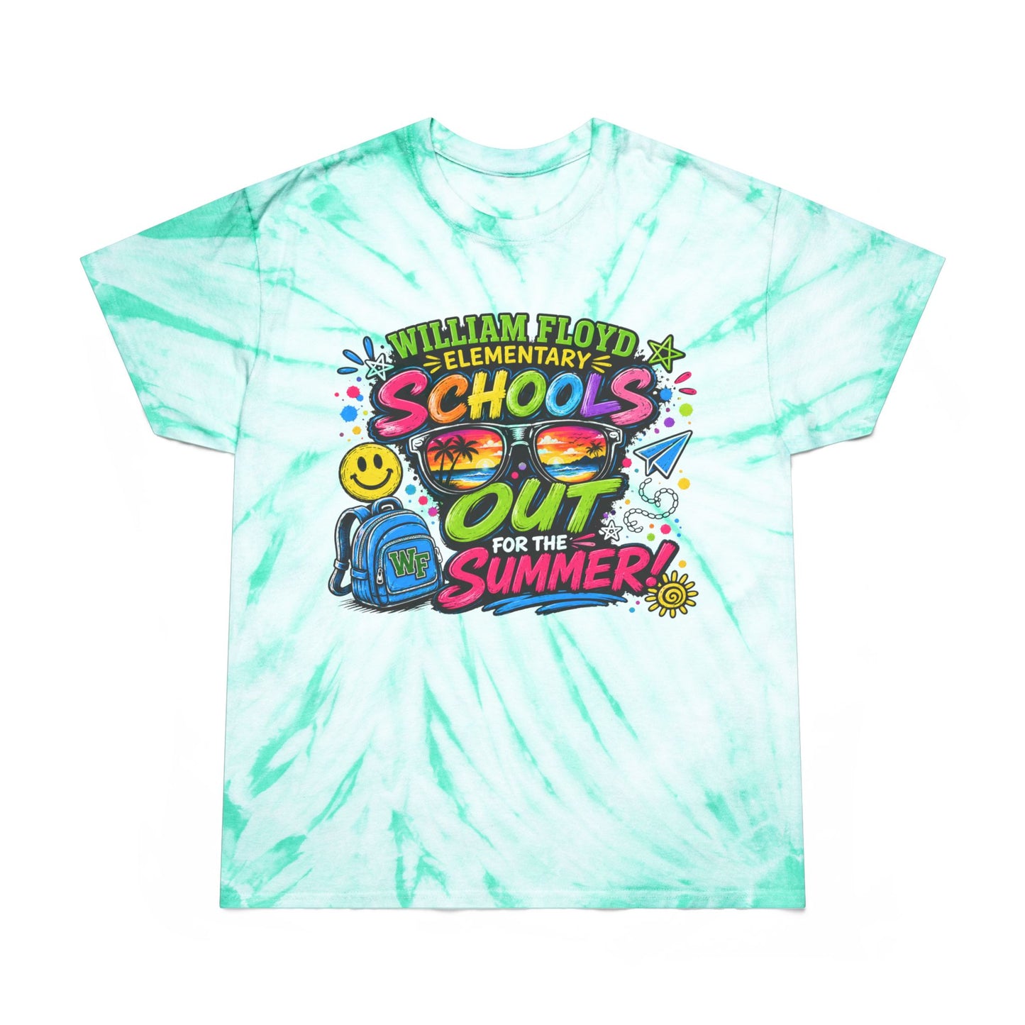 WFE Schools Out For Summer Tie-Dye Tee — “Officially Off Duty” Kids’ End-of-Year Shirt
