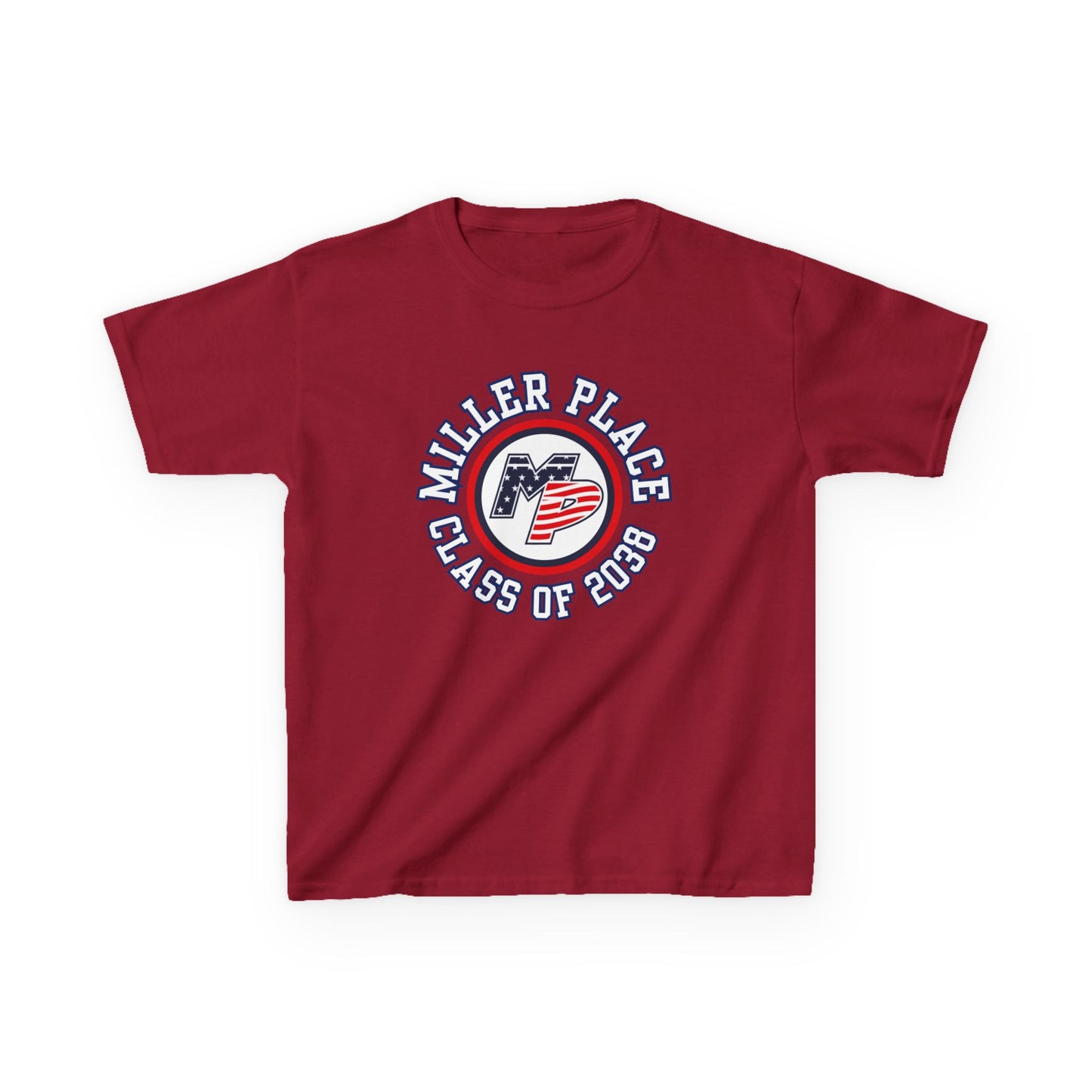 Miller Place Class of 2038 Kids Heavy Cotton Tee
