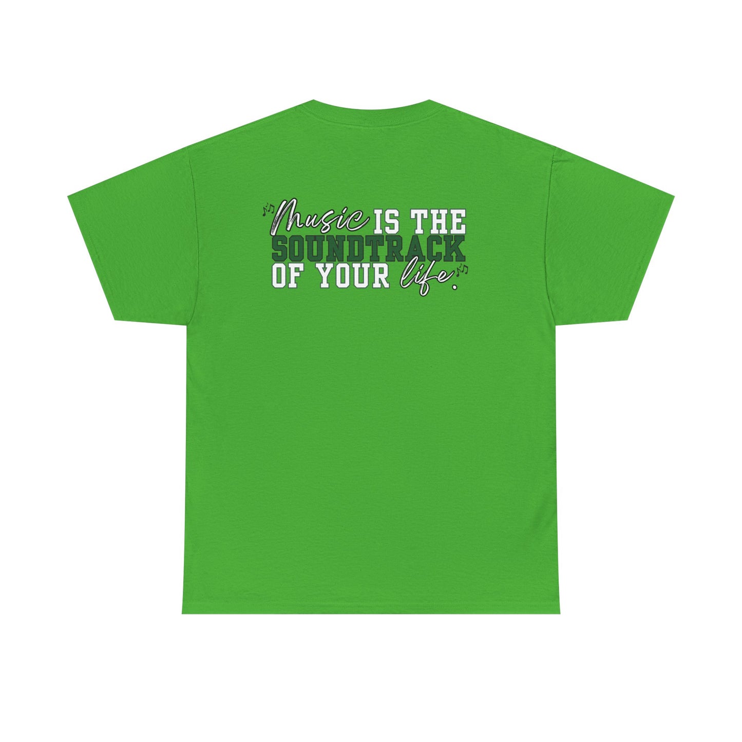 Floyd Music Heavy Cotton Tee - "Music is the Soundtrack of Your Life" Unisex T-Shirt- Personalized