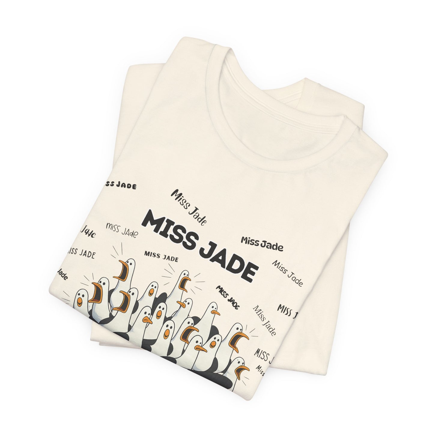 Miss Jade- Penguin Choir T-Shirt — Funny Teacher Personalized Tee