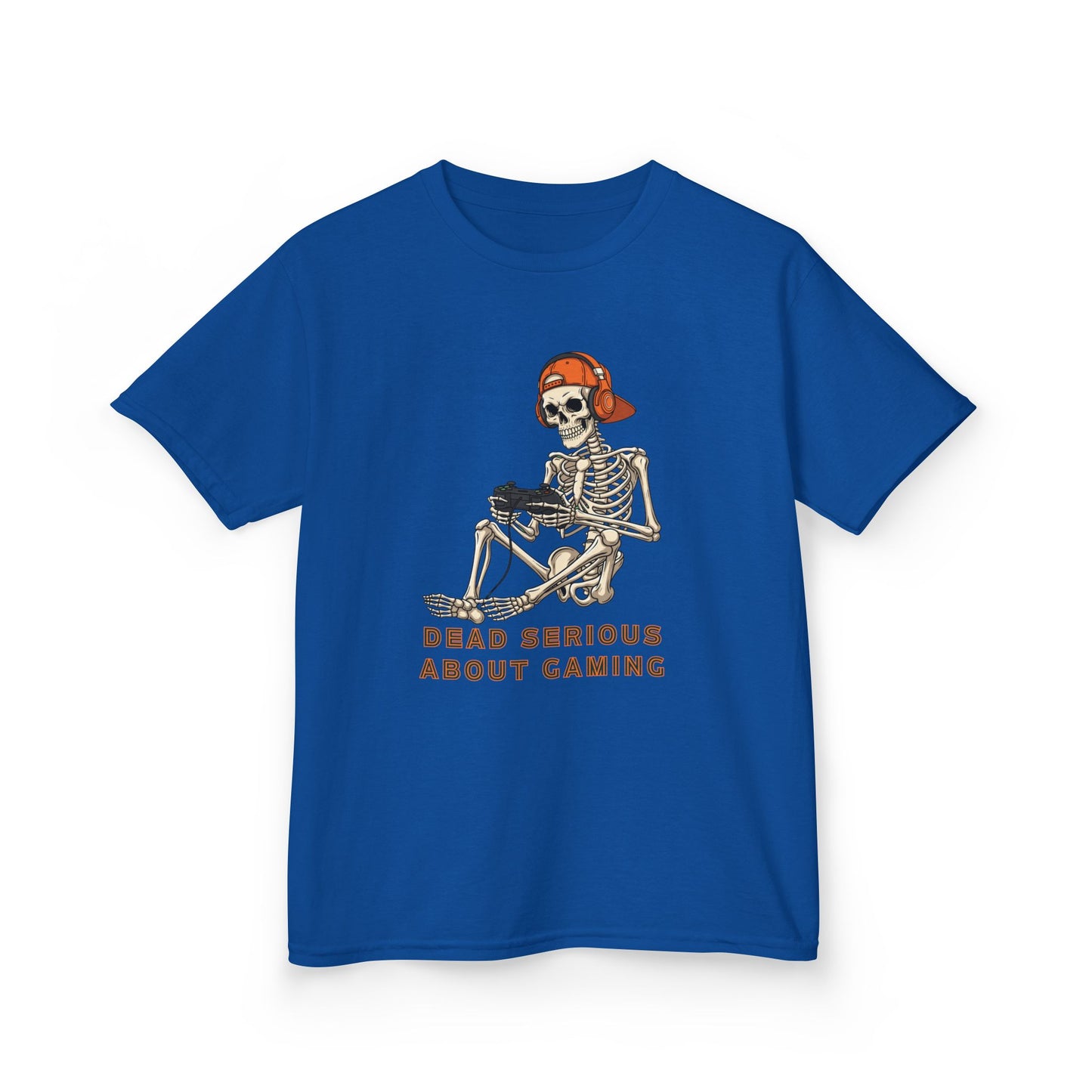 Skeleton Gaming Tee for Kids | Halloween Youth T-Shirt