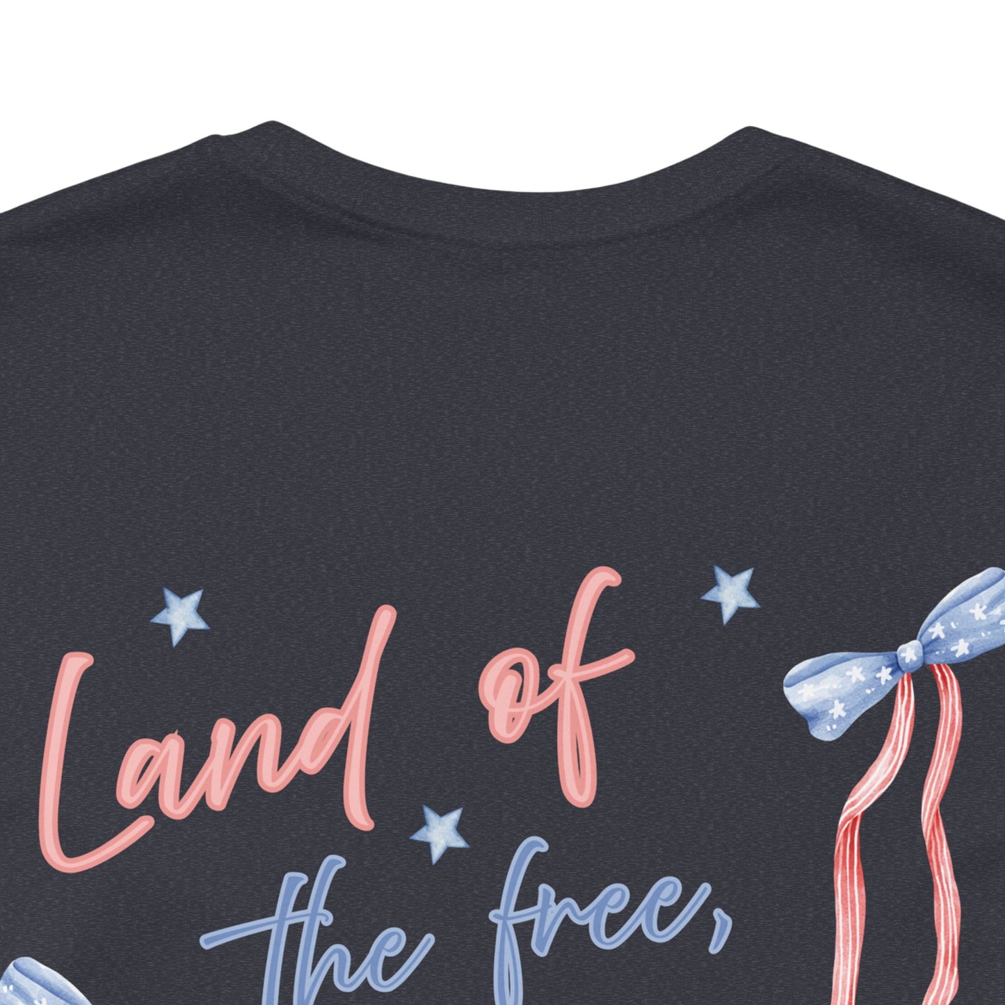 Land of the Free Tee with Bow | Perfect for all of America's Holidays