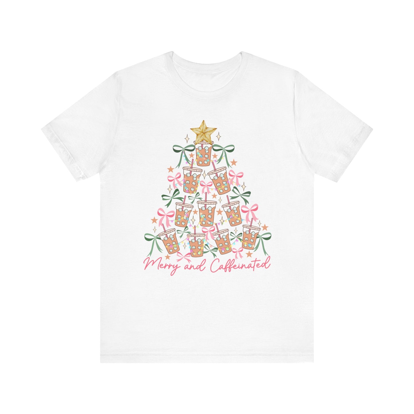 Merry and Caffeinated— Christmas Unisex T‑Shirt