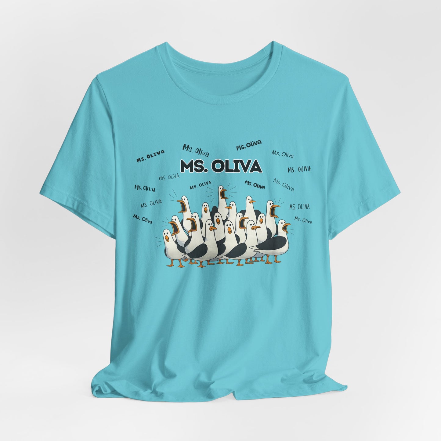 Ms. Oliva- Penguin Choir T-Shirt — Funny Teacher Personalized Tee