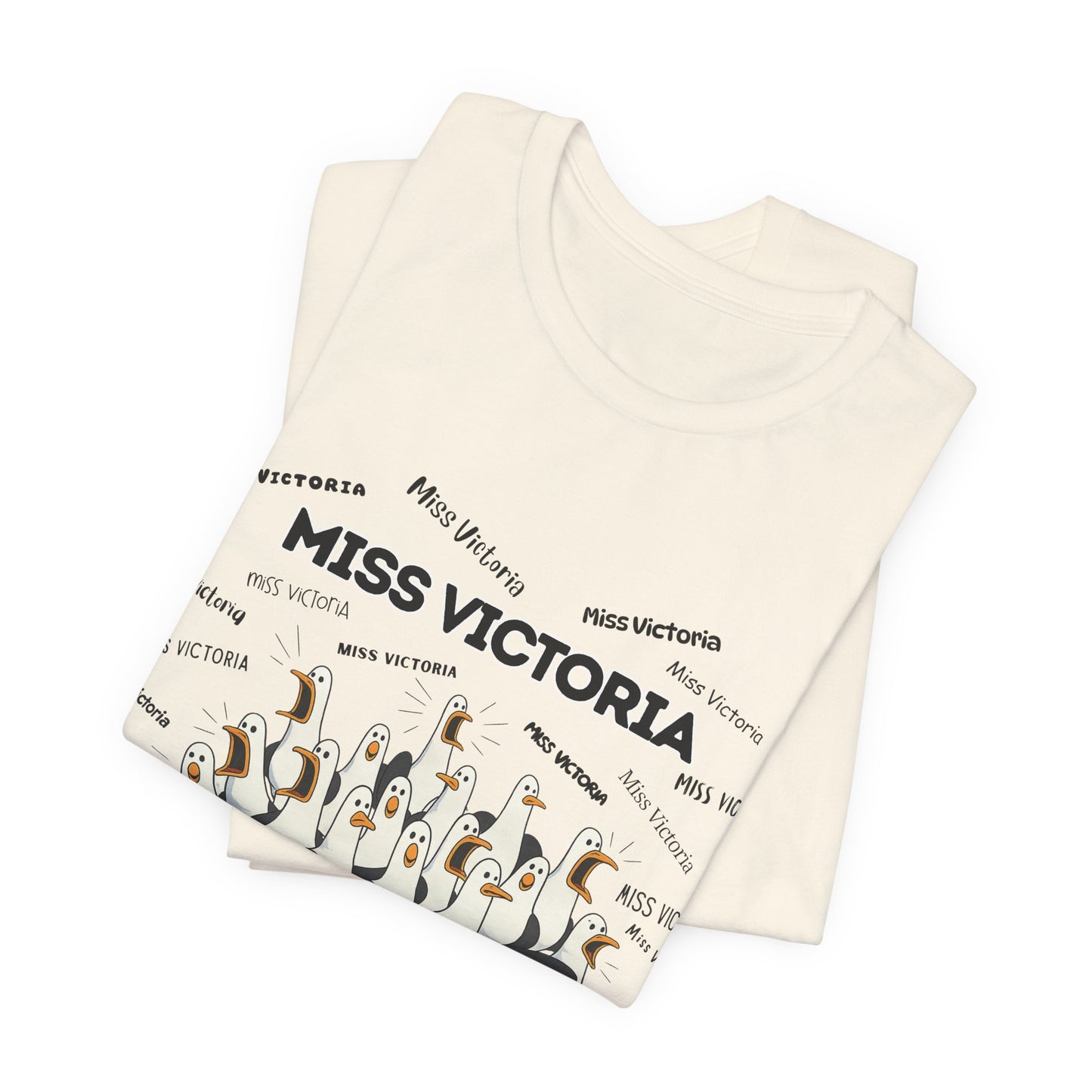 Miss Victoria- Penguin Choir T-Shirt — Funny Teacher Personalized Tee
