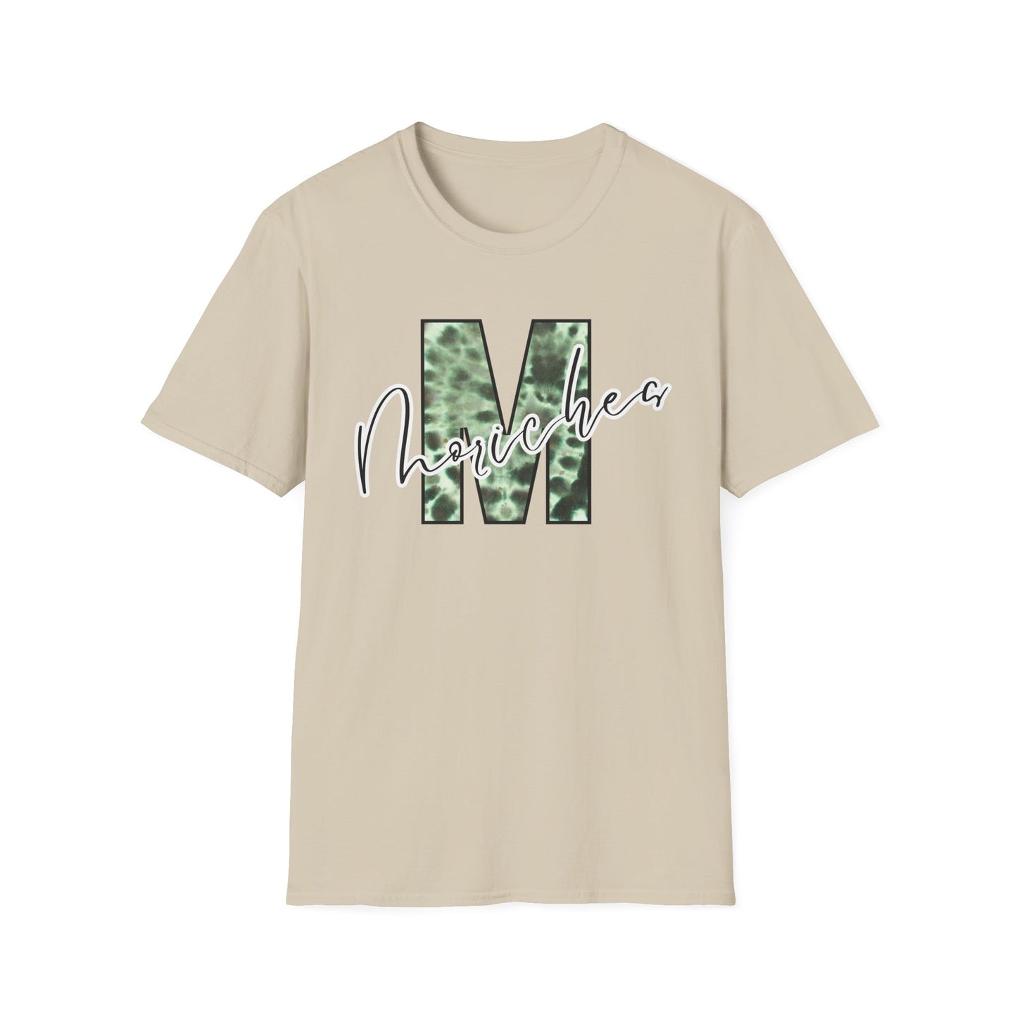 Tie Dye Moriches Stylish Unisex Softstyle T-Shirt with Moriches Design