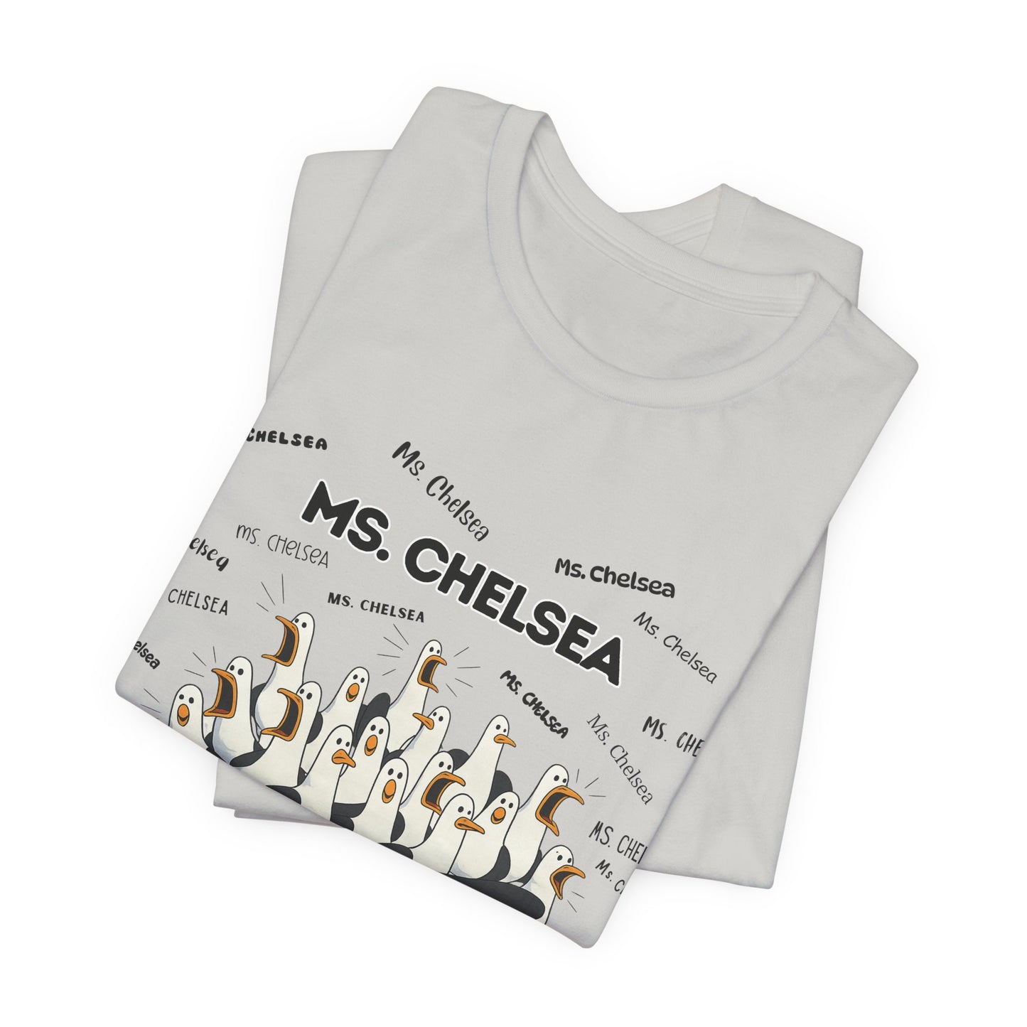 Ms. Chelsea- Penguin Choir T-Shirt — Funny Teacher Personalized Tee
