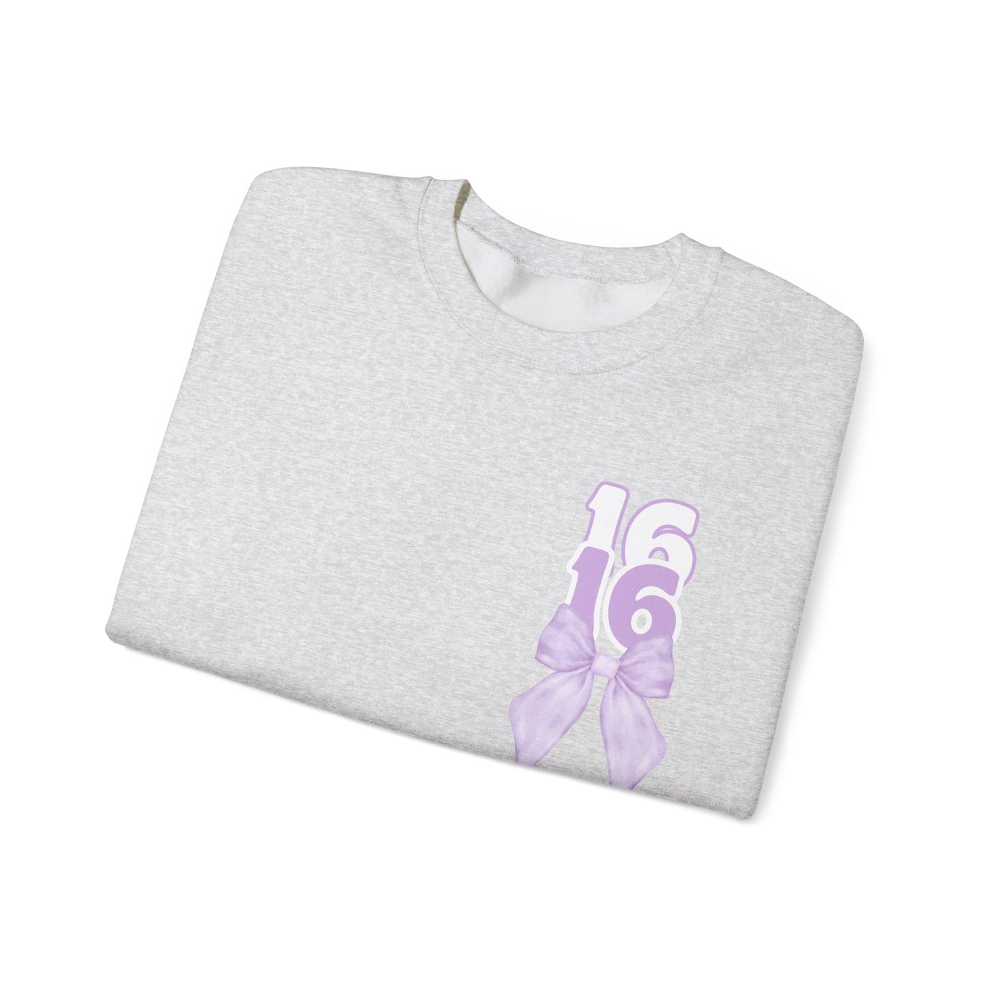 Sweet Sixteen Crewneck Sweatshirt, Birthday Gift, Unisex- Personalized