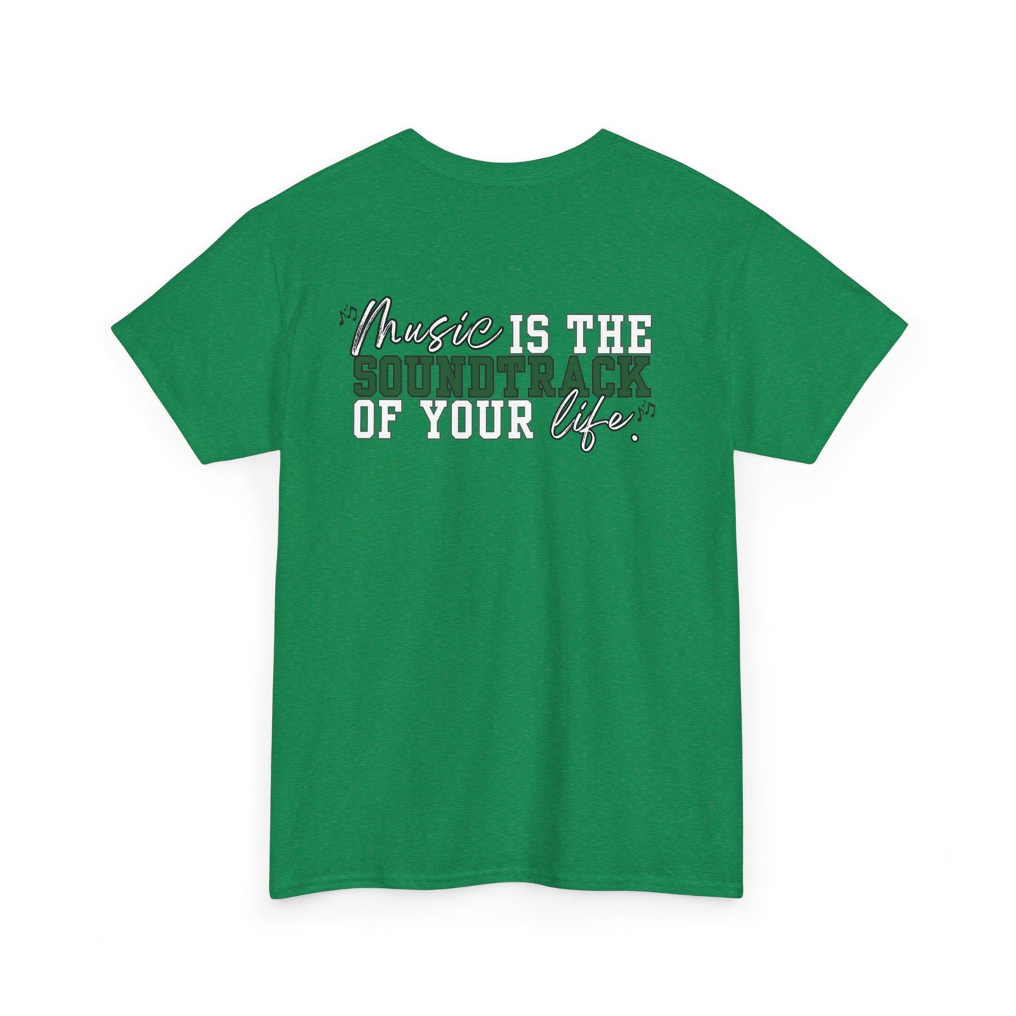 Floyd Music Heavy Cotton Tee - "Music is the Soundtrack of Your Life" Unisex T-Shirt- Personalized