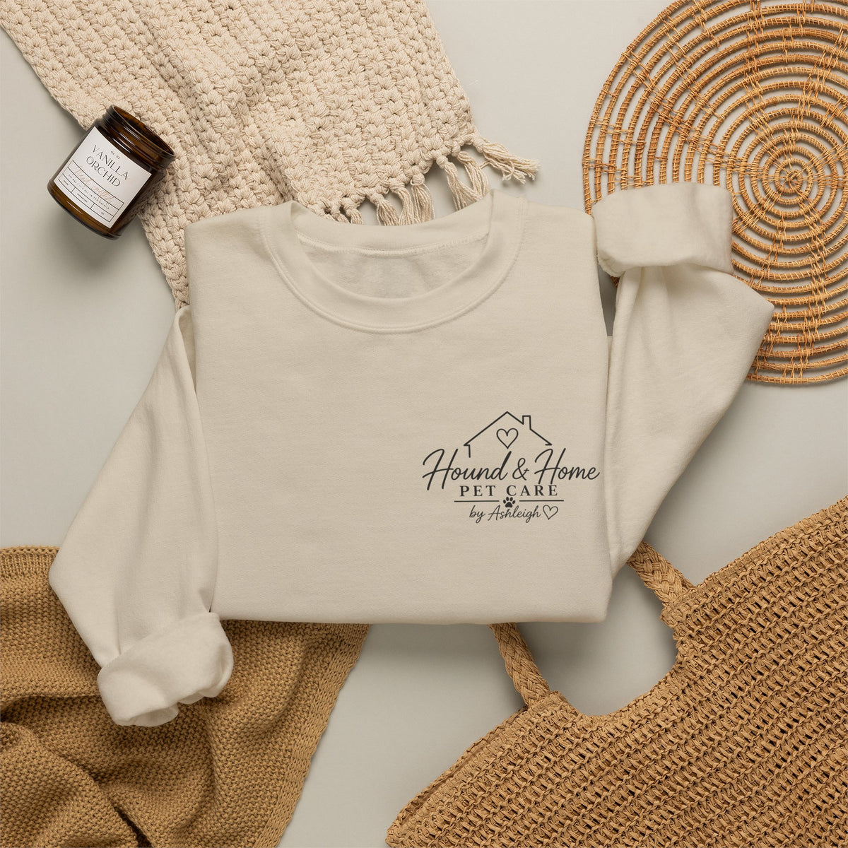 Hound + Home "Stay Pawsitive" —  Crewneck
