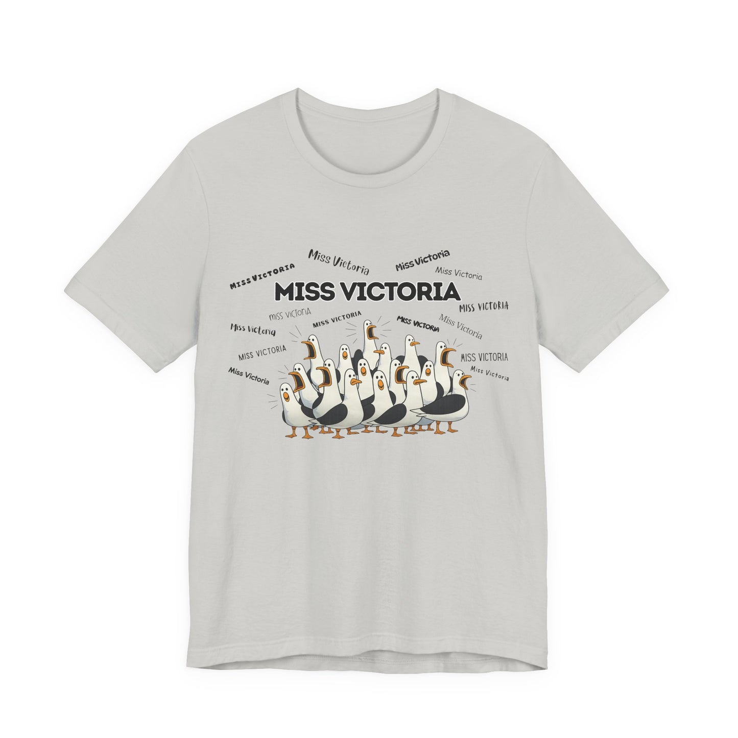 Miss Victoria- Penguin Choir T-Shirt — Funny Teacher Personalized Tee