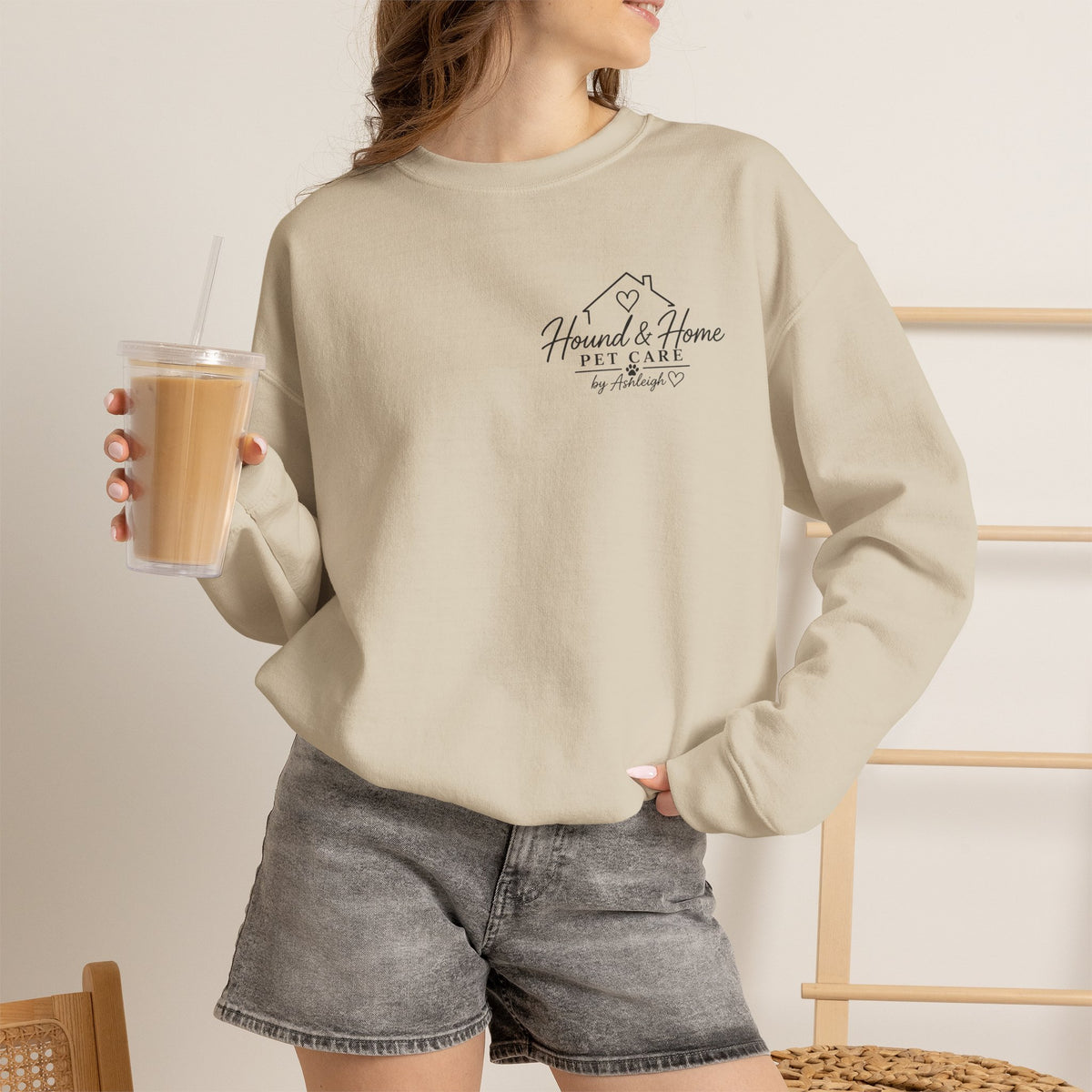 Hound + Home "Stay Pawsitive" —  Crewneck