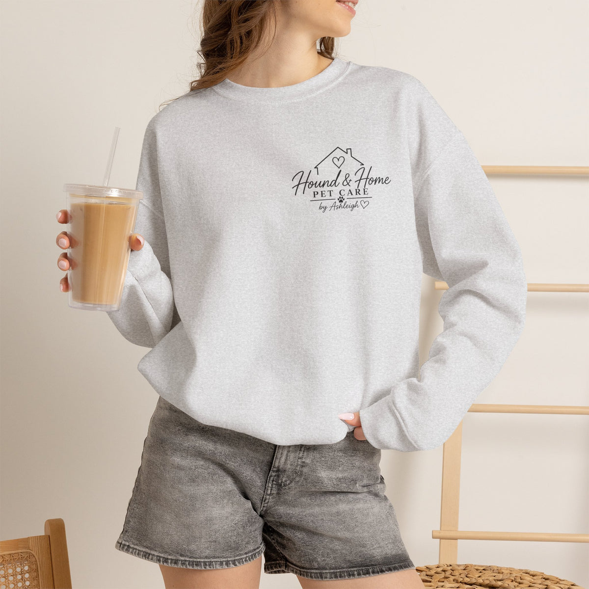 Hound + Home "Stay Pawsitive" —  Crewneck