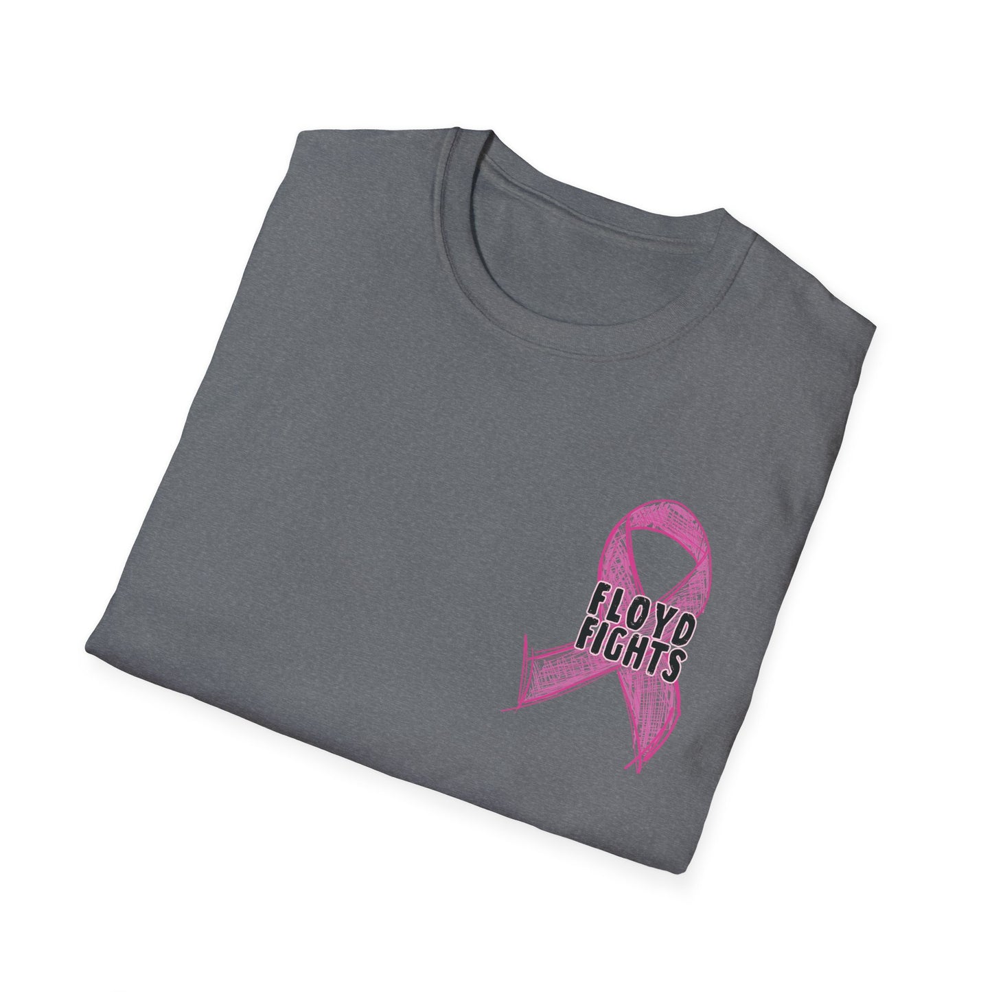FLOYD FIGHTS Ribbon Breast Cancer Awareness T-Shirt | Softstyle Tee