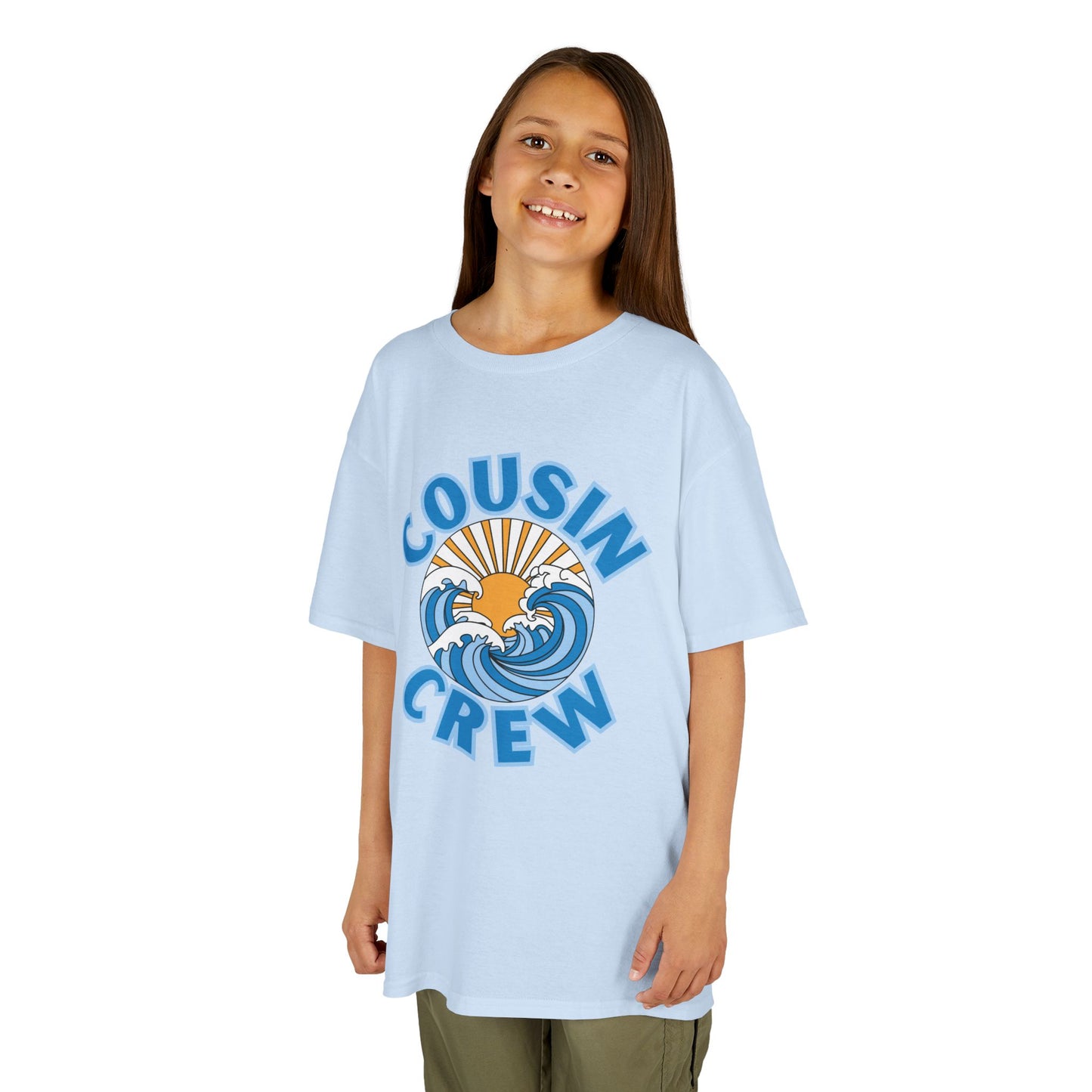 Cool Cousin Crew Kids Tee - Summer Fun, Family Gatherings, Beach Days, Mini Collection