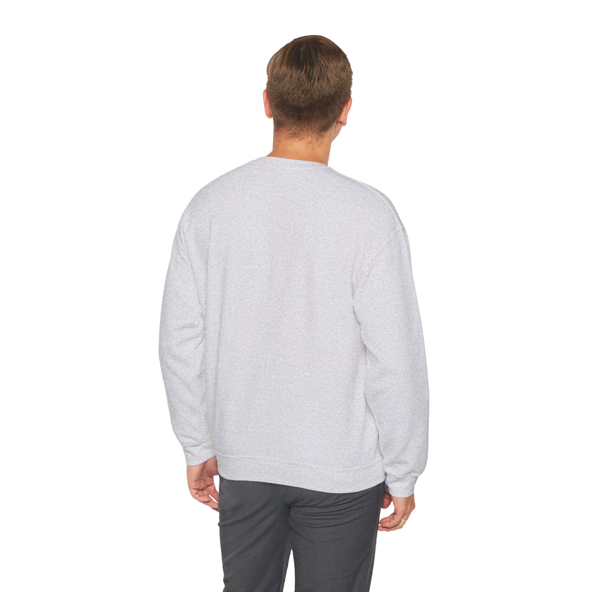 "Moriches or Nowhere" w/ apple- LARGE FRONT Crewneck Sweatshirt