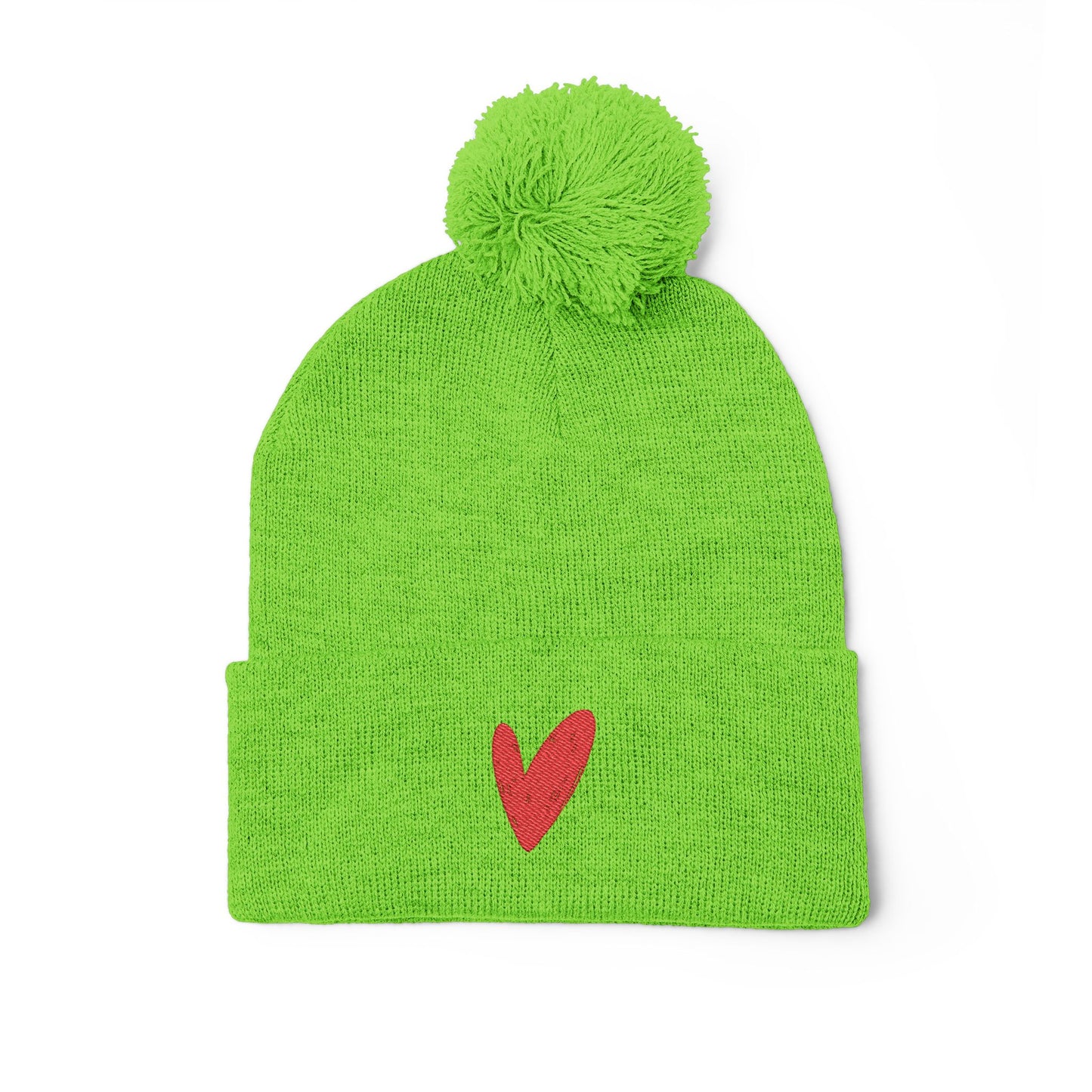 Grinchy Vibes — Embroidered Christmas Knit Cap