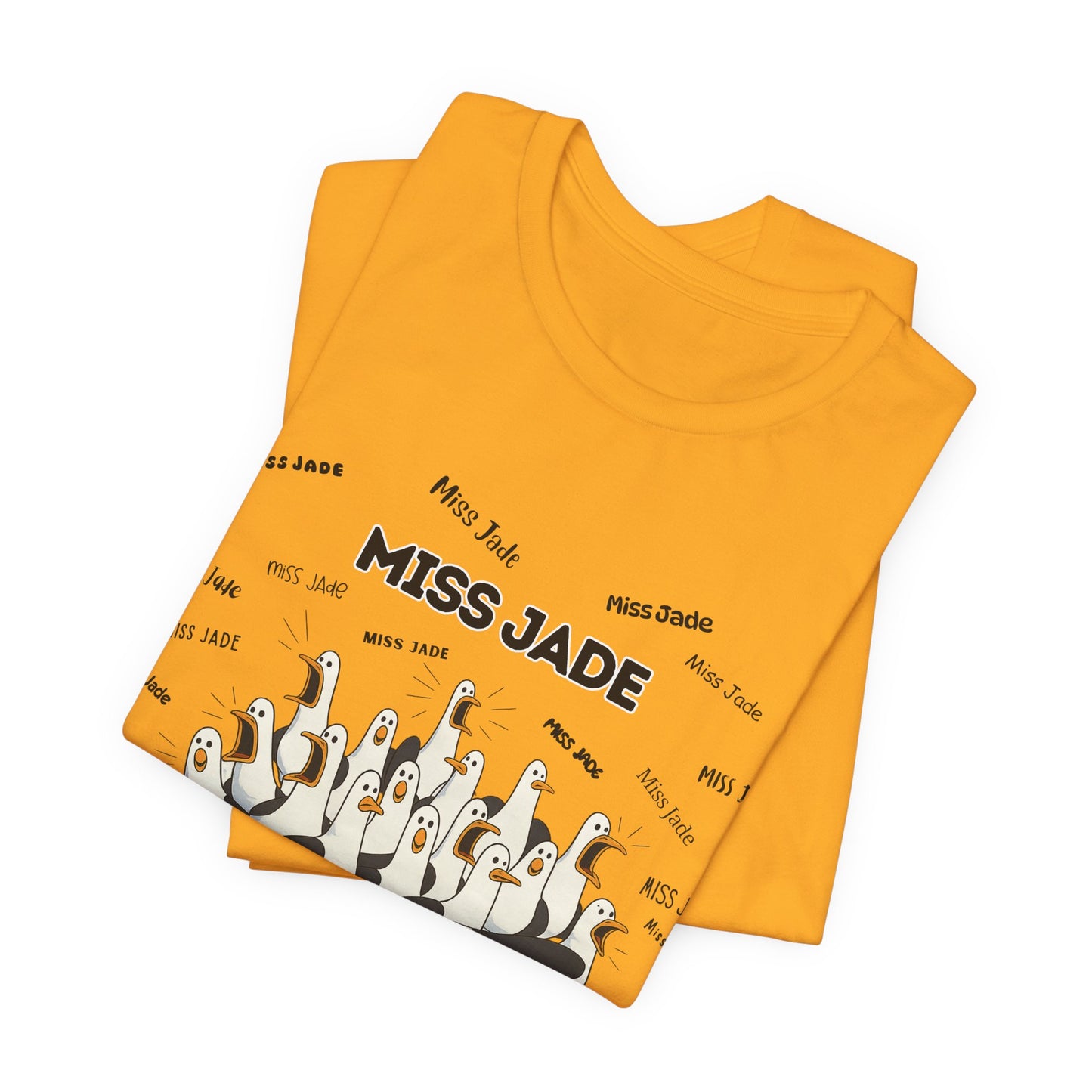 Miss Jade- Penguin Choir T-Shirt — Funny Teacher Personalized Tee
