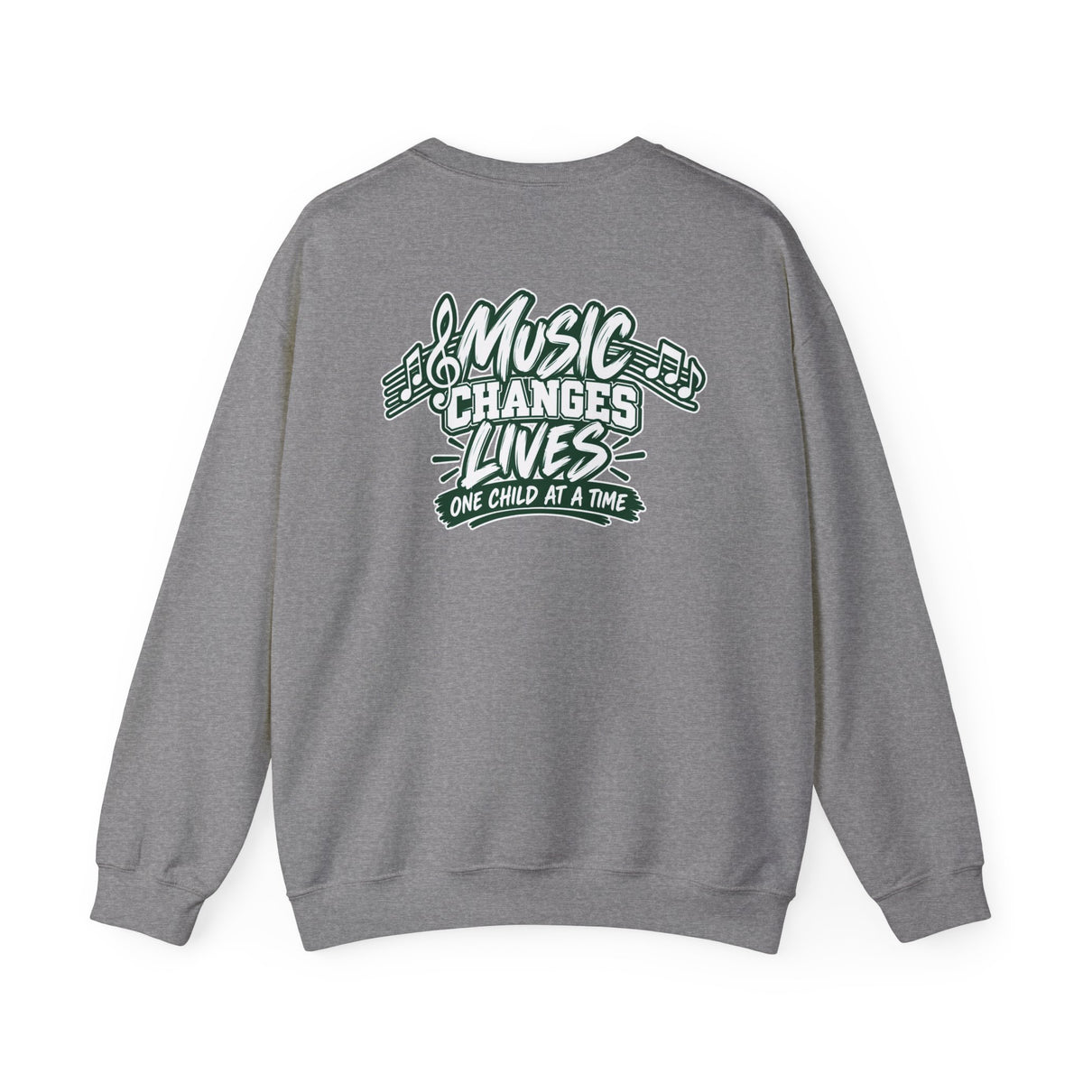 Moriches Music Sweatshirt — "Music Changes Lives One Child at a Time" Crewneck