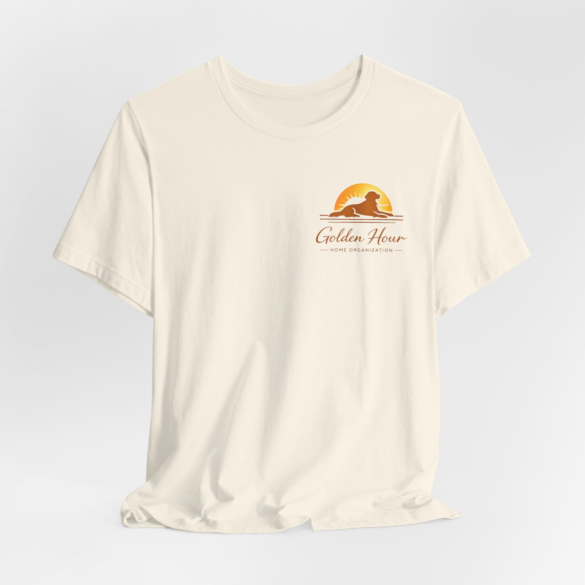 "Golden Hour Home Organization"Logo T-Shirt—  Personalized