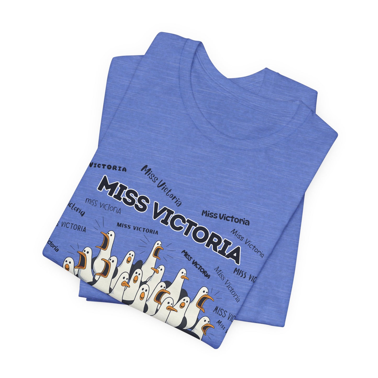 Miss Victoria- Penguin Choir T-Shirt — Funny Teacher Personalized Tee